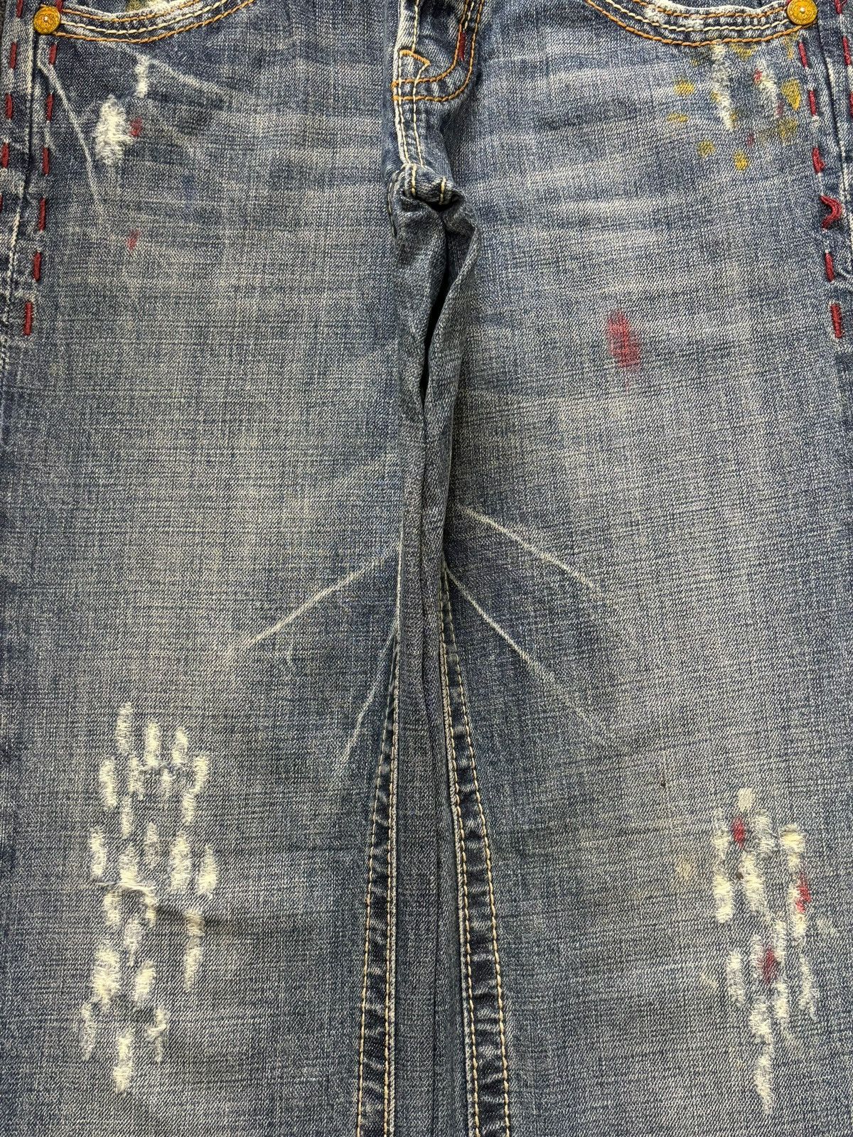 Ksubi Vintage Japanese Brand Paint Splattered Distressed Jeans Size US 29 - 3 Thumbnail