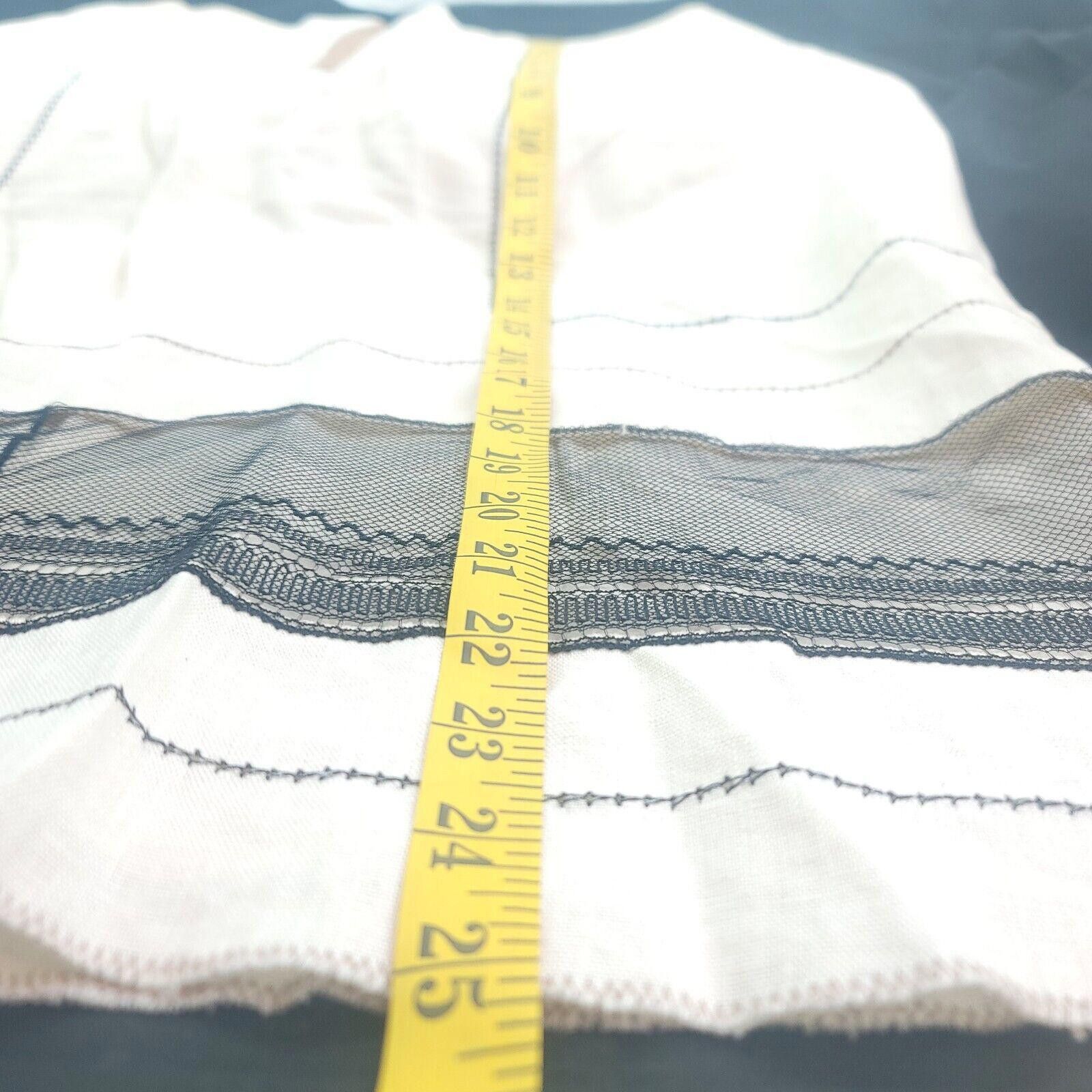Designer Rozae Nichols Size Cream Black Pencil Skirt Size 28" / US 6 / IT 42 - 9 Thumbnail