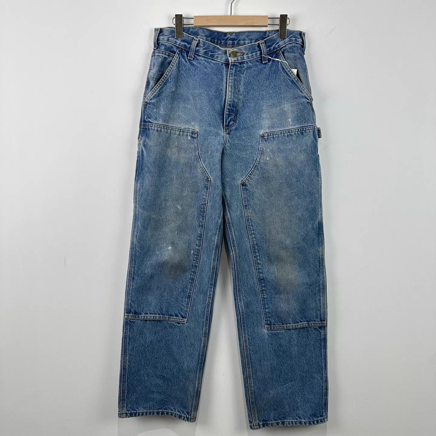 Carhartt Carhartt B73 Washed Distressed Carpenter 33x32 Size US 33 - 1 Thumbnail