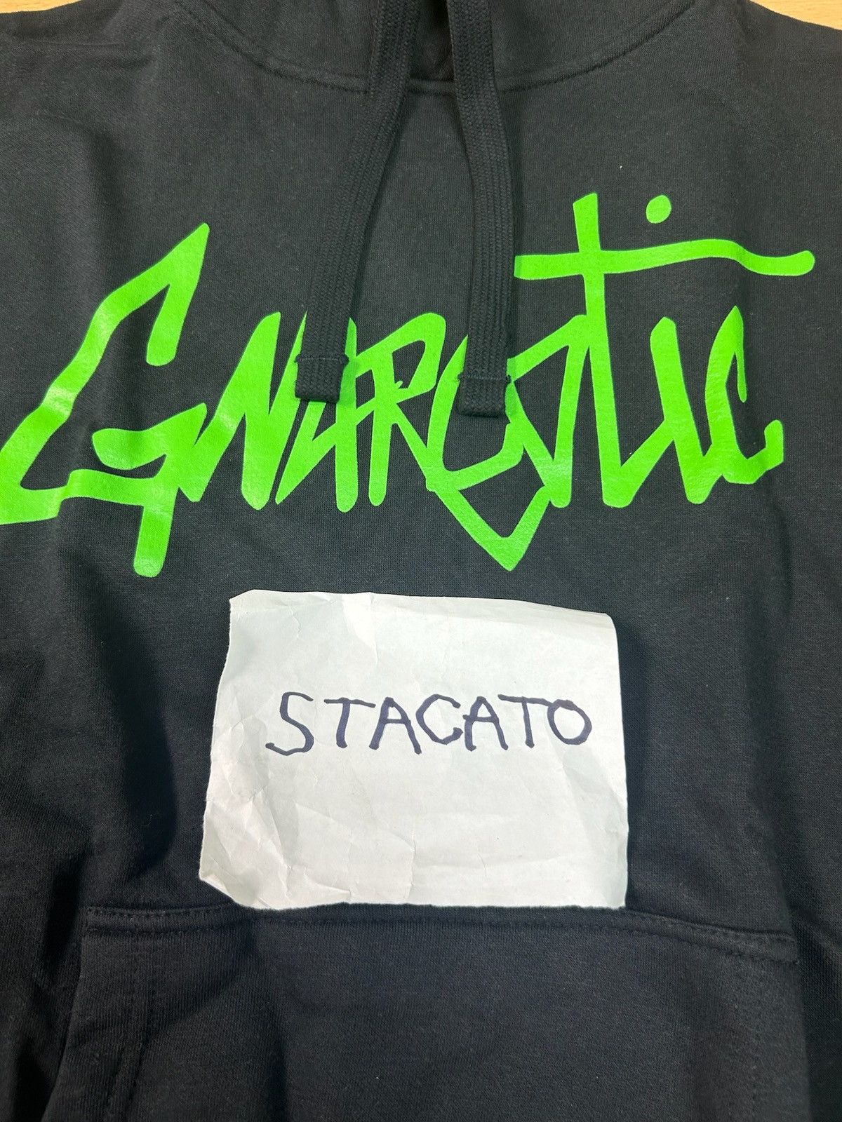 Gnarcotic × Rap Tees Gnarcotic Logo Flame Hoodie Black/Green Size US S / EU 44-46 / 1 - 4 Thumbnail