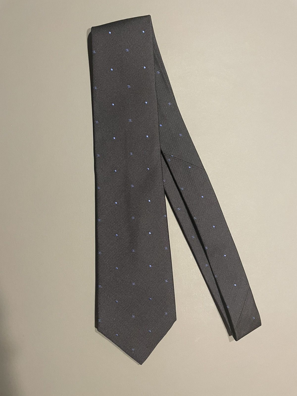 Chanel Chanel grey tie silk made in Italy Size ONE SIZE - 1 Thumbnail