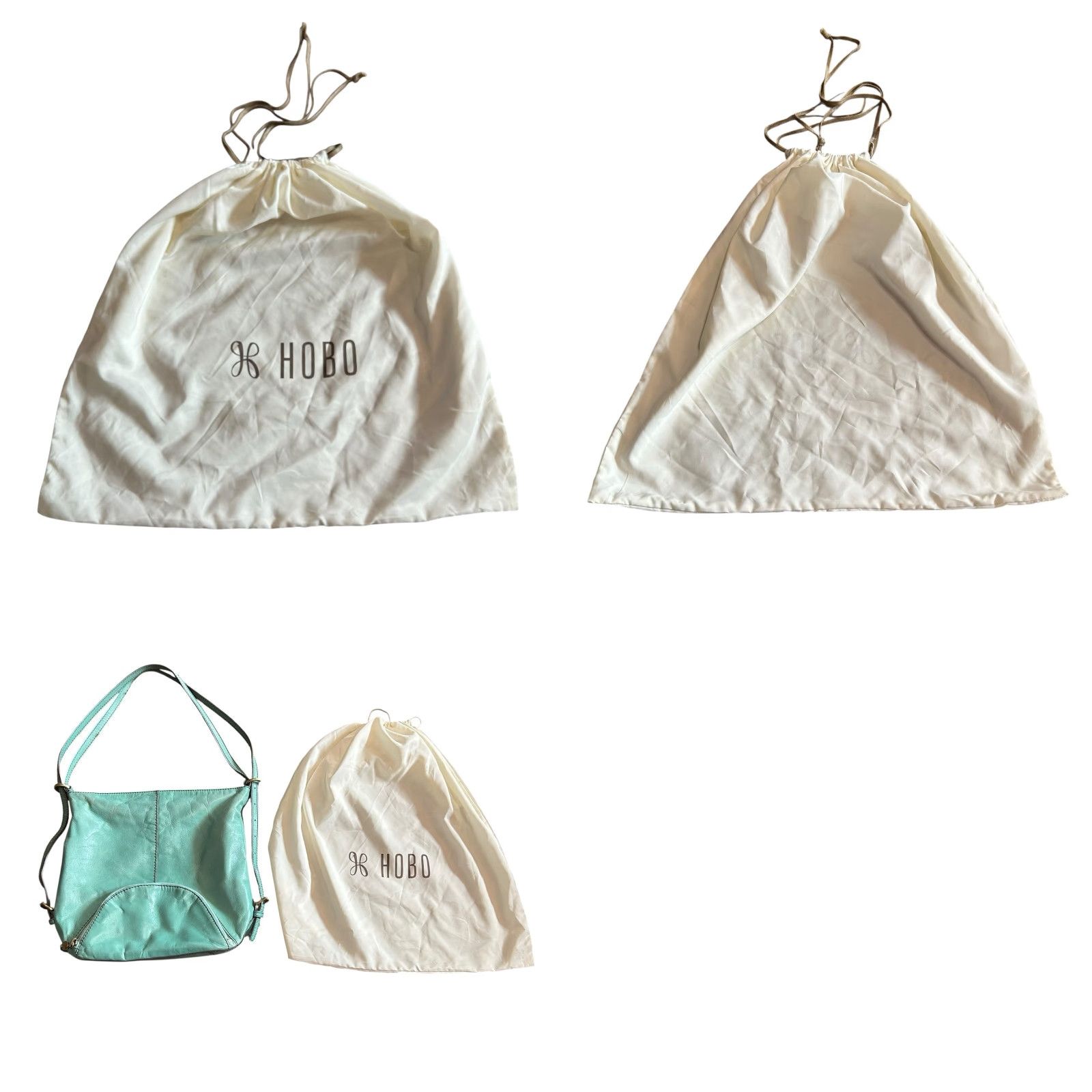 Vintage VINTAGE Hobo Merrin Handbag Sea Foam Green Women's Purse Shoulder Hand Bag W/ Dust Bag Size ONE SIZE - 11 Thumbnail