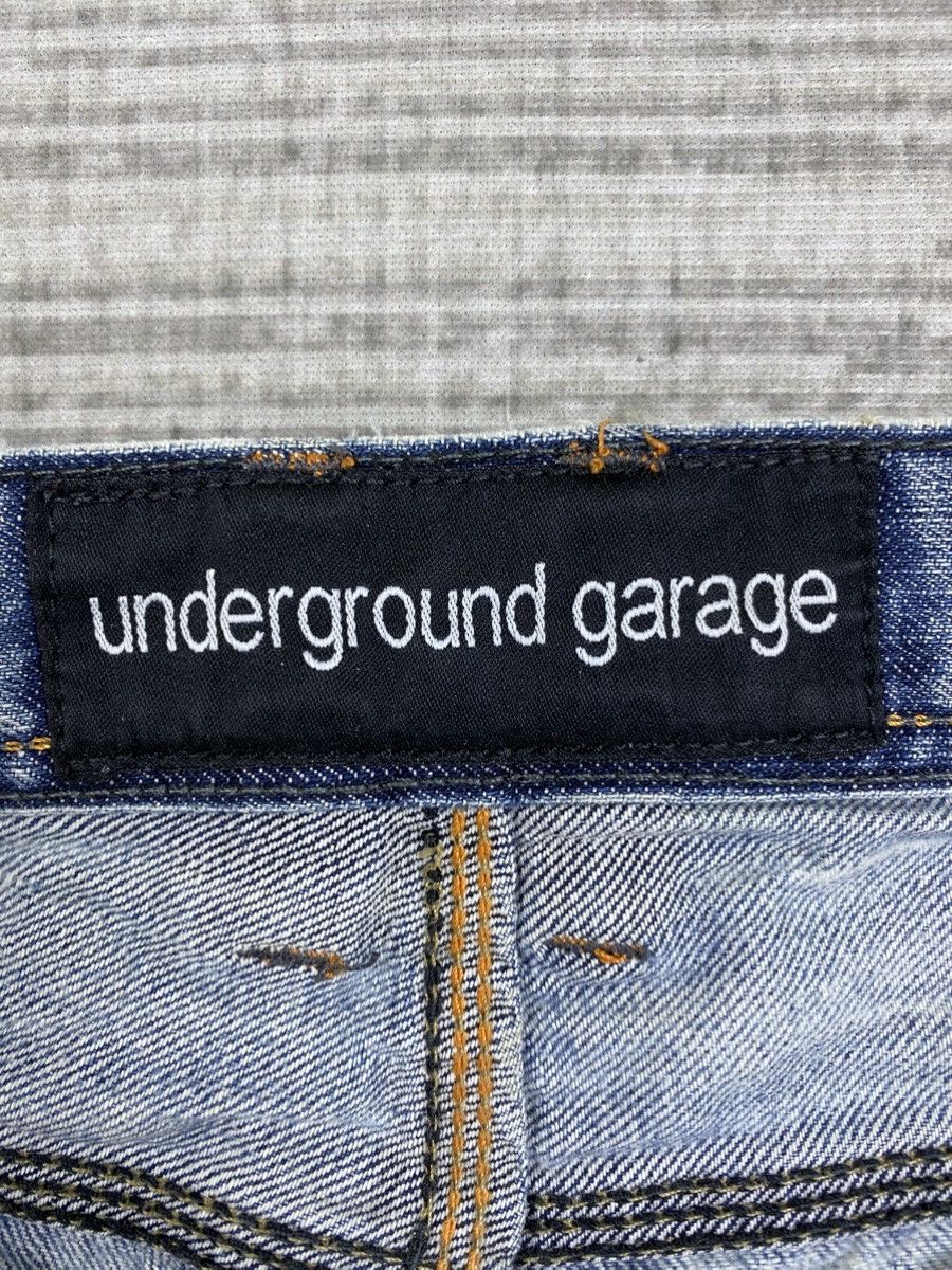 Japanese Brand Vintage Underground Garage Distressed Denim Jeans Size US 34 / EU 50 - 11 Thumbnail