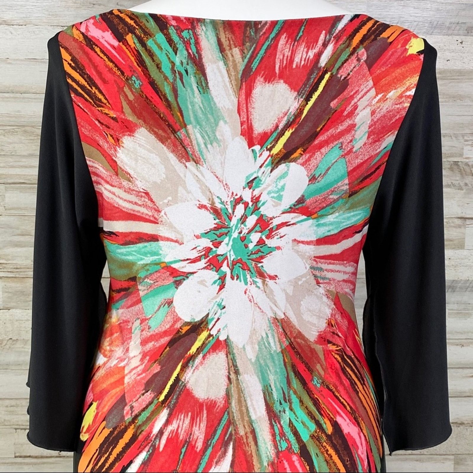 Other Fenn Wright Manson Floral Shift Dress Size 12 Black Coral Size XL / US 12-14 / IT 48-50 - 10 Thumbnail
