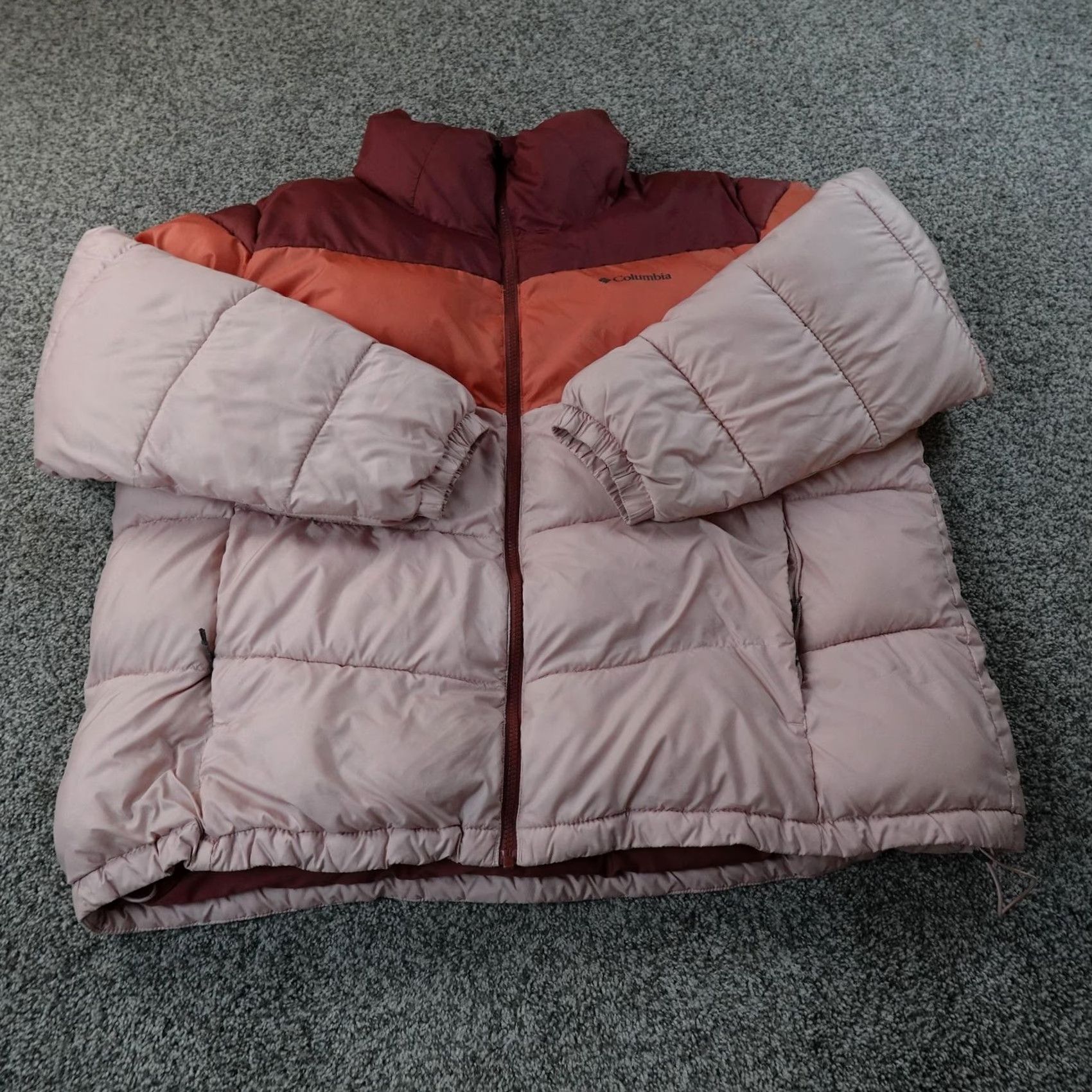 Pinko Columbia Jacket Womens 2X Pink Puffer Quilted Insulated Full Zip Outdoor Coat Size XXL / US 16-18 / IT 52-54 - 2 Thumbnail