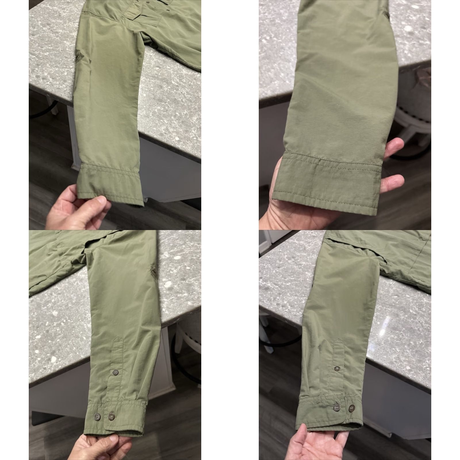 Hunter Ducks Unlimited Men's Hunter Olive Green Lightweight Vented Button-Down XL Shirt Size US XL / EU 56 / 4 - 9 Thumbnail
