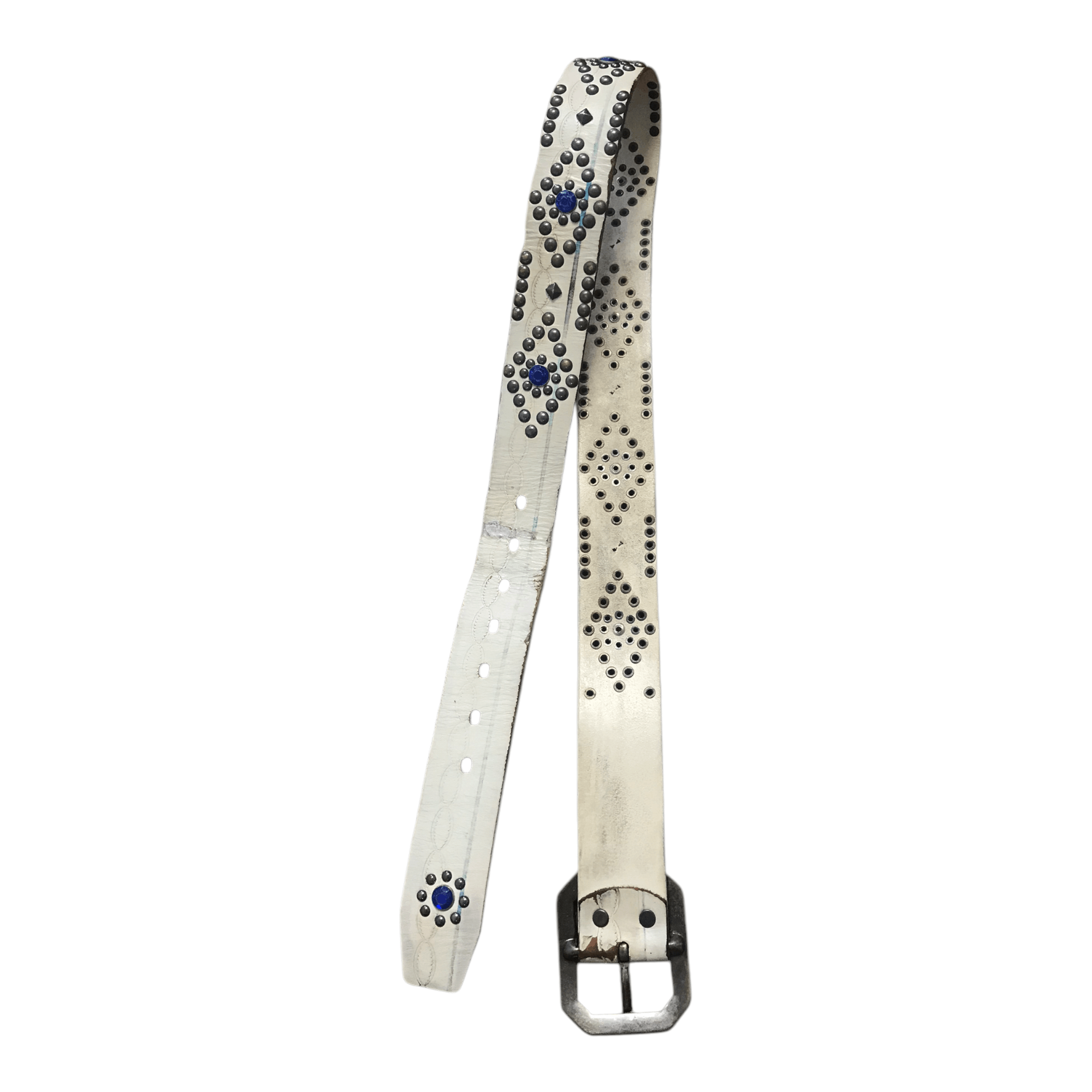 Hysteric Glamour × If Six Was Nine × Japanese Brand Rhinestone Leather Studded White Belt Size ONE SIZE - 1 Thumbnail
