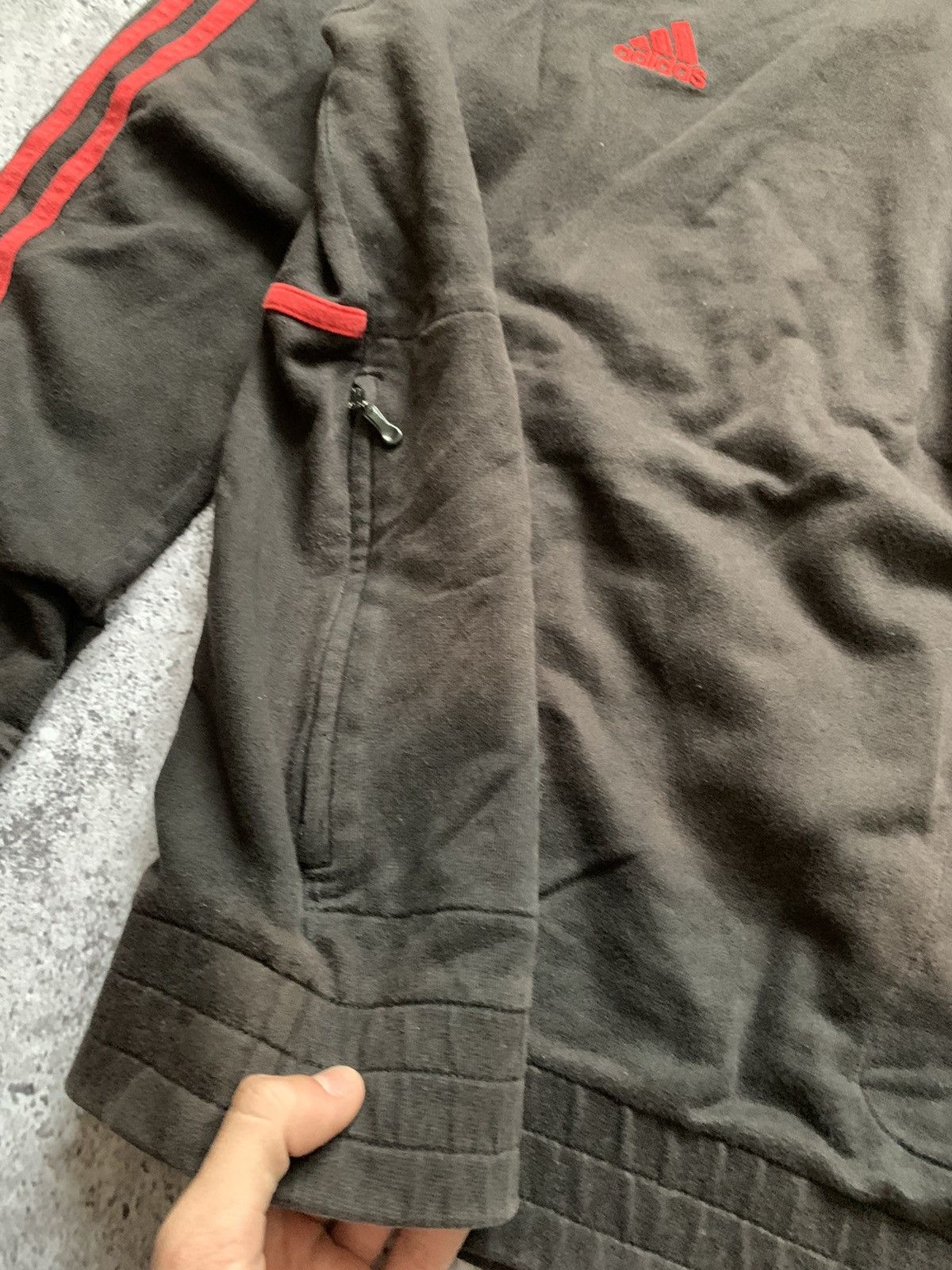 Adidas × Vintage 🔥AC MILAN ADIDAS VINTAGE 2000s BLOCKCORE HOODIE Size US M / EU 48-50 / 2 - 12 Thumbnail
