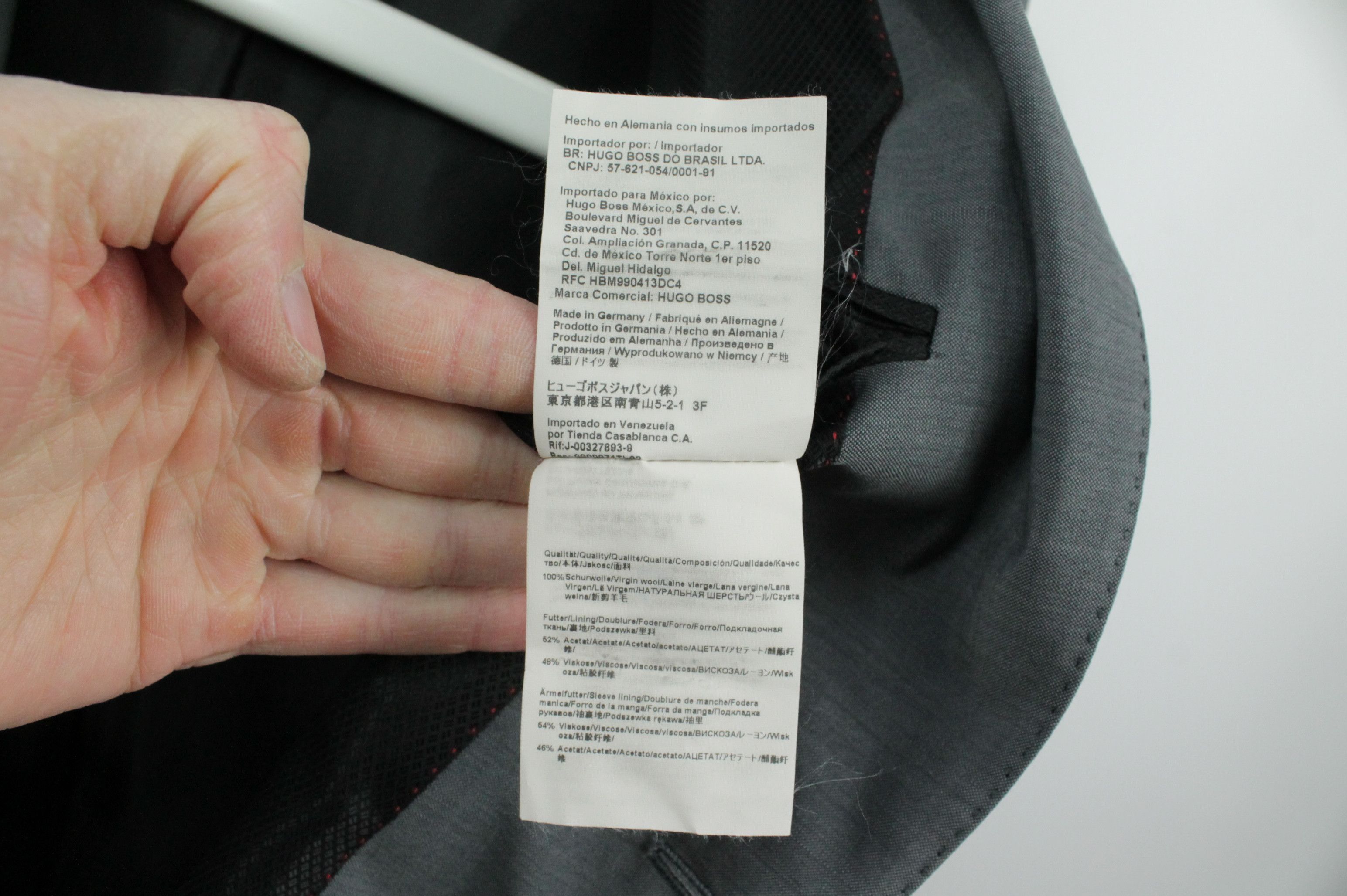 Hugo Boss Hugo Boss C-Jeffery/C-Simmons Gray Wool Formal Suit Men's Size 40L - 13 Thumbnail