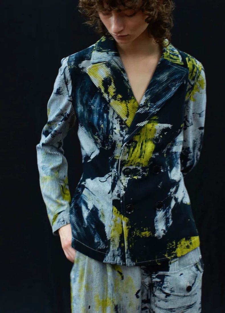 Yohji Yamamoto Stylish Double-Breasted Jacket by Yohji Yamamoto-dmc Size US M / EU 48-50 / 2 - 1 Thumbnail