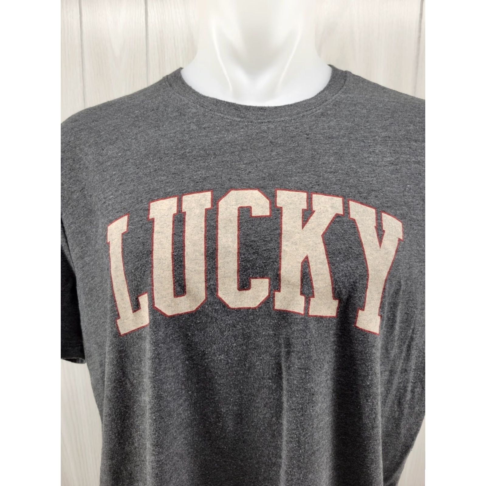 Lucky Brand VINTAGE Lucky Brand Mens T-Shirt Gray Short Sleeve Crew Neck XL Size US 36 / EU 52 - 2 Thumbnail