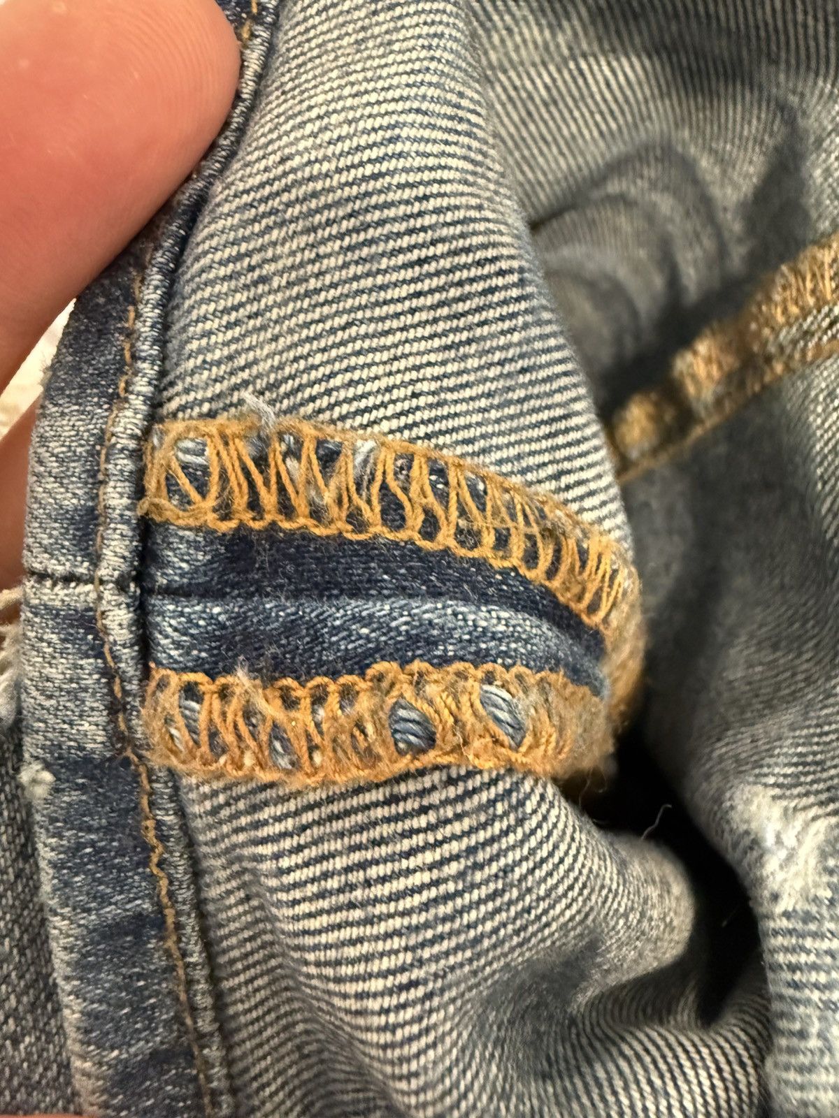 Amiri Amiri Blue Knee Thrasher Denim 38 Size US 38 / EU 54 - 7 Thumbnail