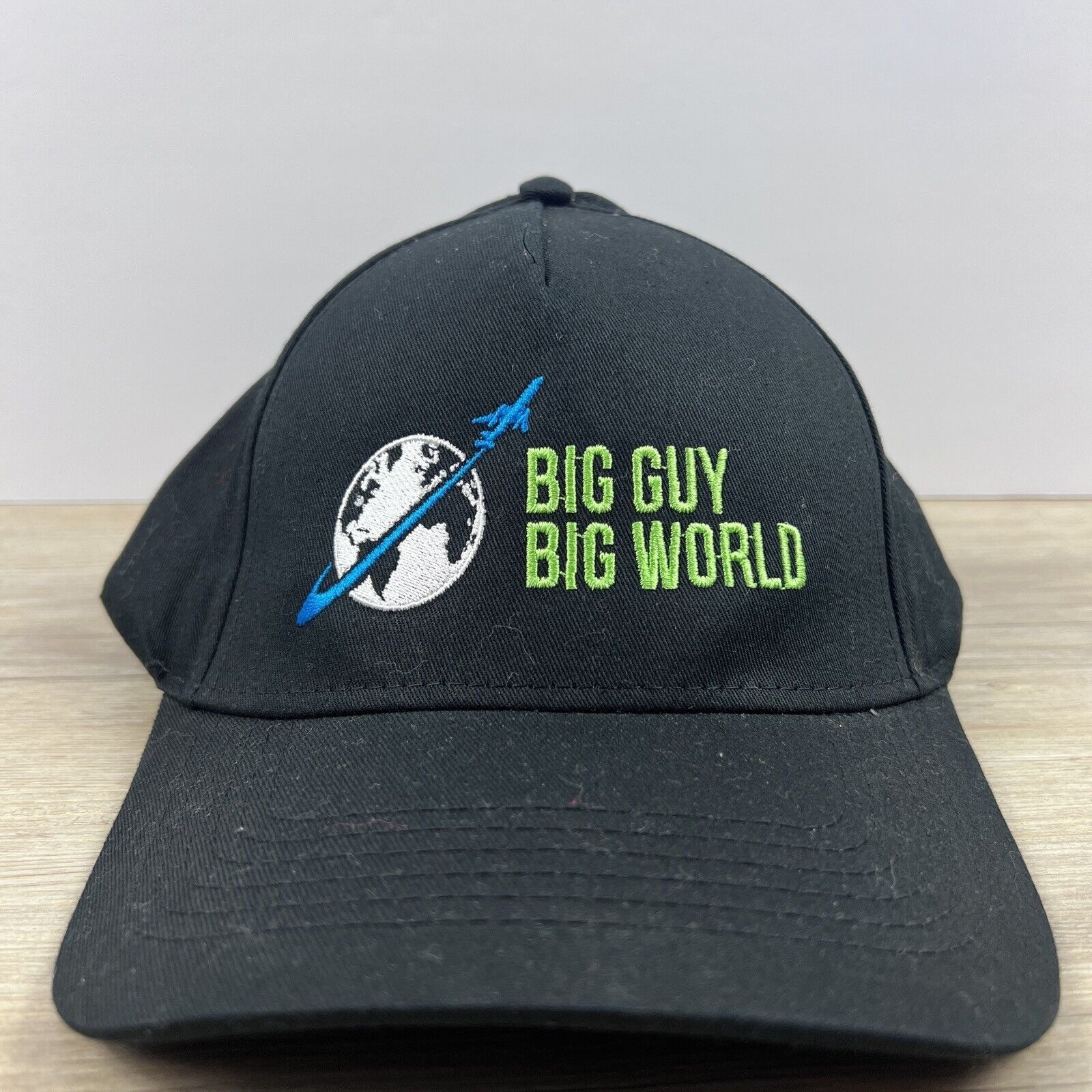 Other Big Guy Big World Hat Snapback Hat Black Adjustable Hat Adul Size ONE SIZE - 3 Thumbnail