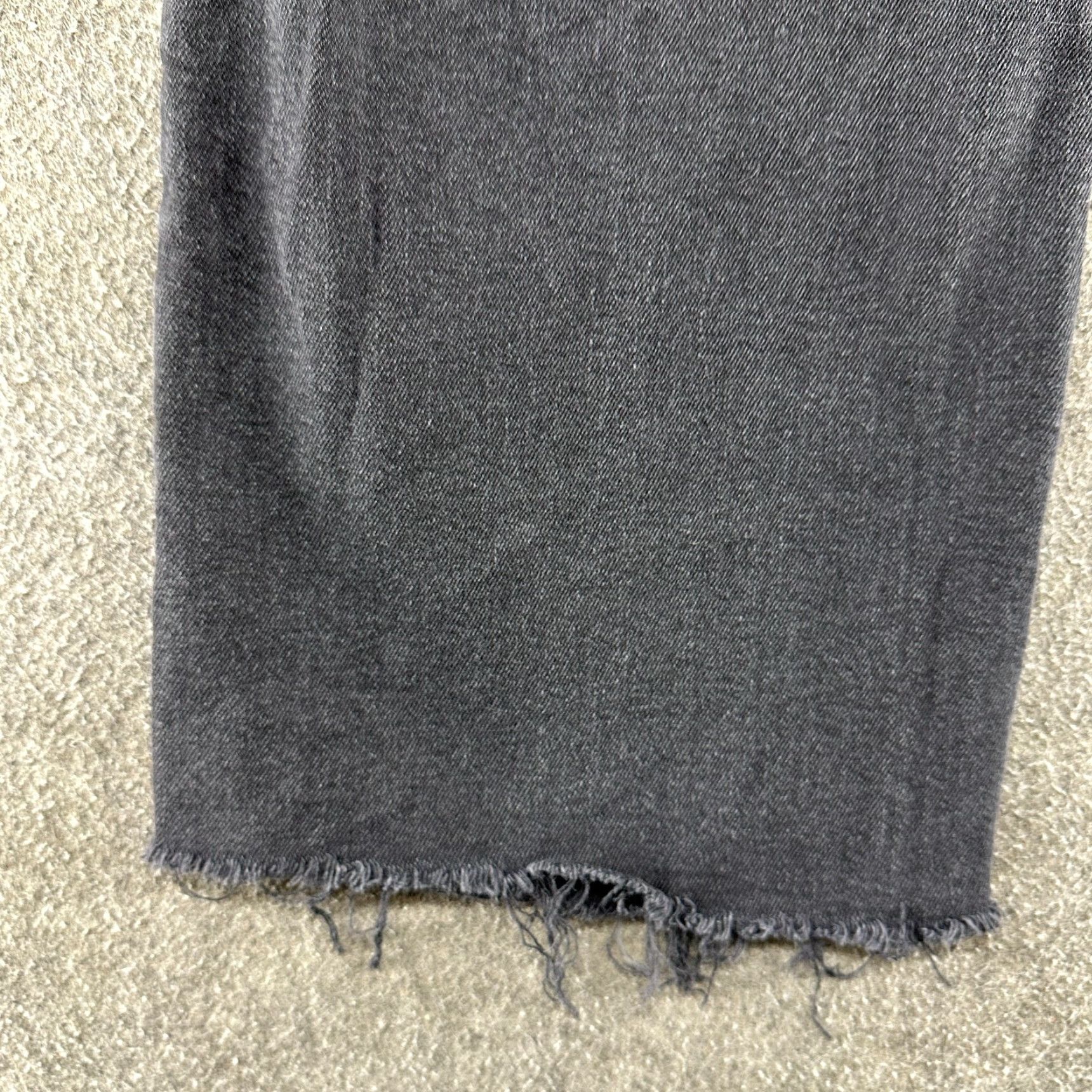 American Eagle Outfitters VINTAGE American Eagle Outfitters Jeans Womens 0 Long Black Curvy Super High Rise Baggy Straight 90s Grunge Retro Rock Distressed Jeans Womens 0 Black Size 25" / US 0 / IT 36 - 4 Thumbnail