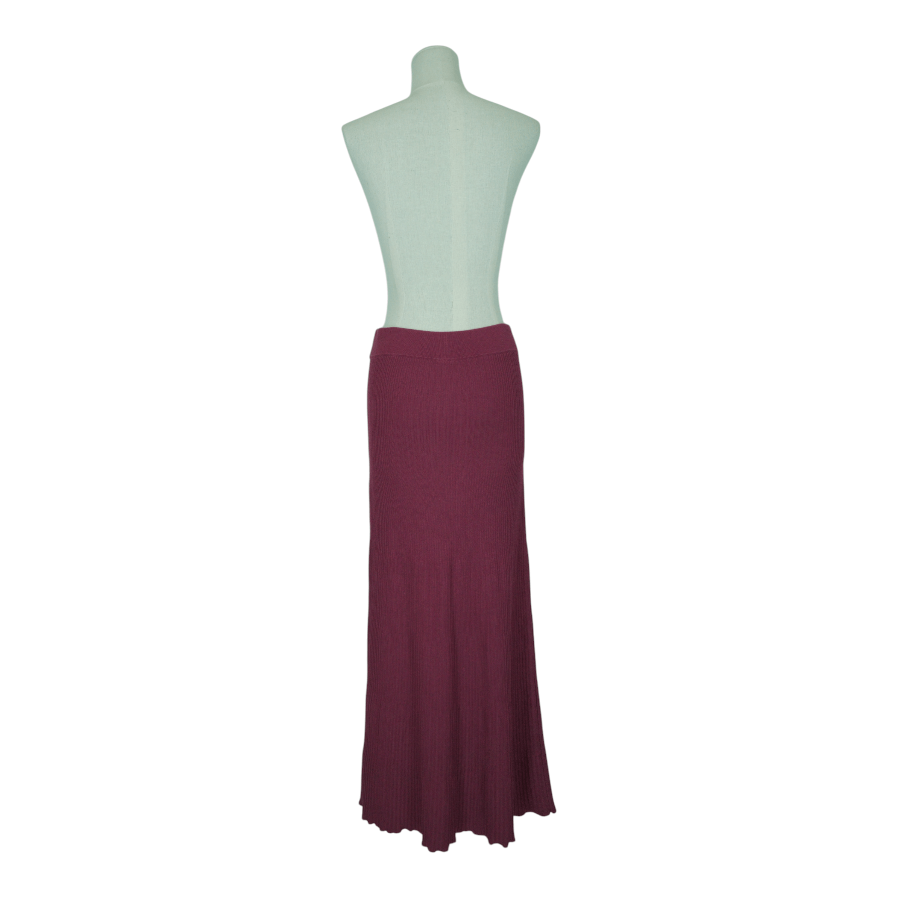 Free People Shine Bright Knit Maxi Skirt Burgundy Purple Sz Small Size 27" / US 4 / IT 40 - 9 Thumbnail