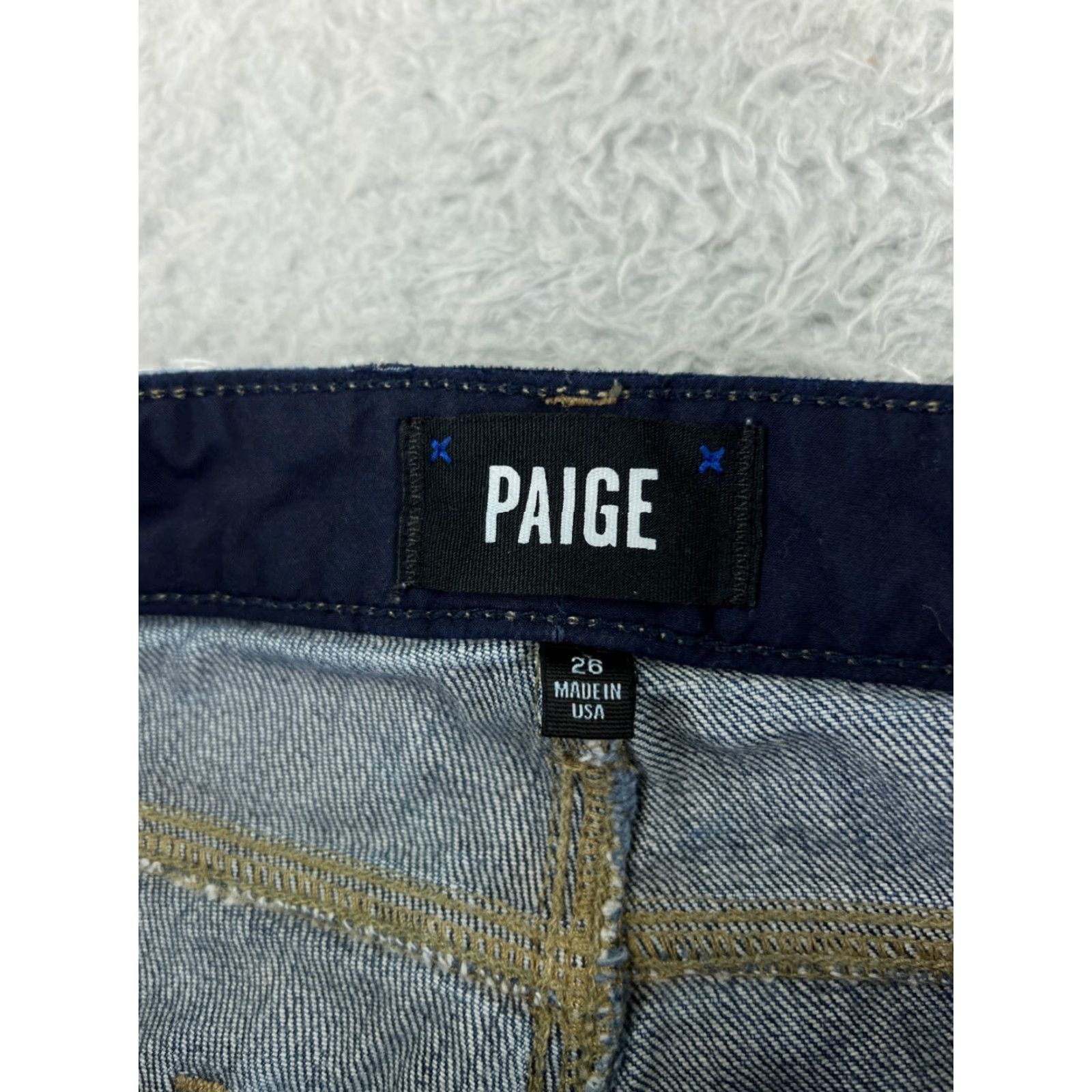 Paige Paige Jeans Womens 26 Blue Denim Anthropologie Julia Straight Leg Cotton Size 26" / US 2 / IT 38 - 4 Thumbnail