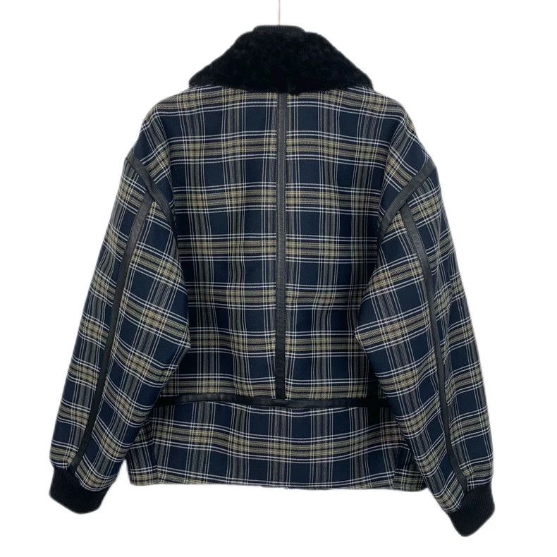 Dior Dior Blue plaid lambskin jacket 2501-Nextarrow Size US M / EU 48-50 / 2 - 2 Thumbnail