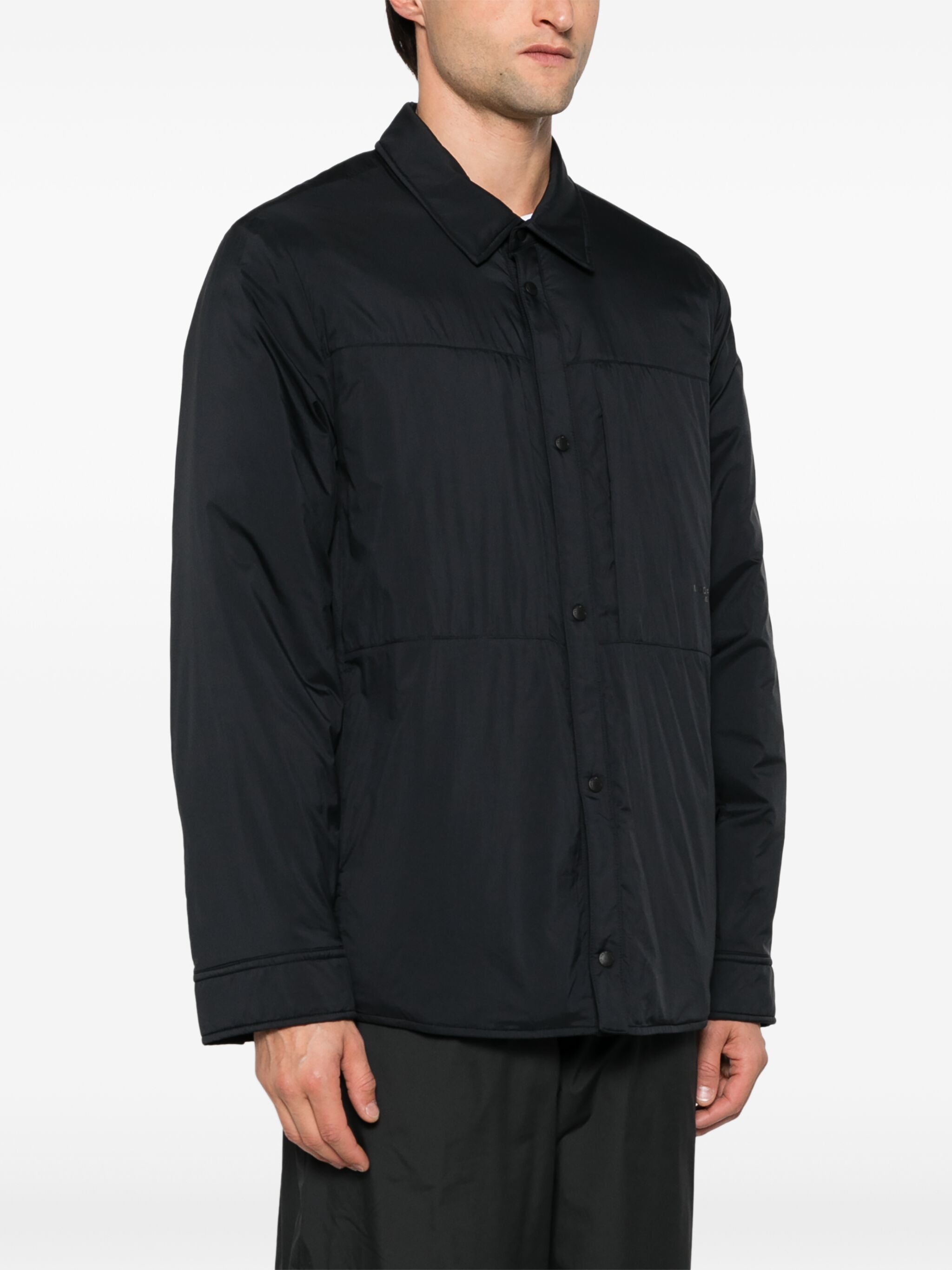 Moose Knuckles o1s22i1n1124 Ash Nylon Shirt-Style Jacket in Black Size US XL / EU 56 / 4 - 3 Thumbnail
