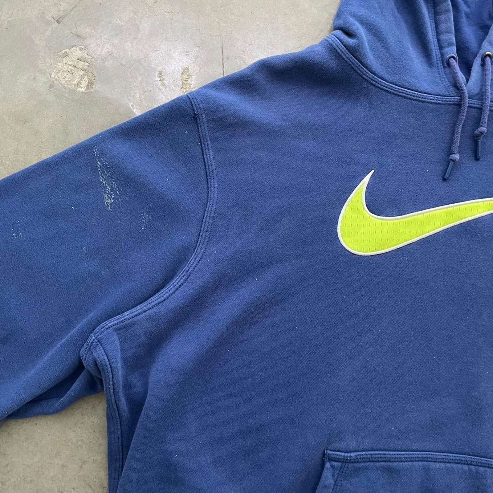 Nike Nike Blue Paint Splatter Hoodie Size US XXL / EU 58 / 5 - 3 Thumbnail