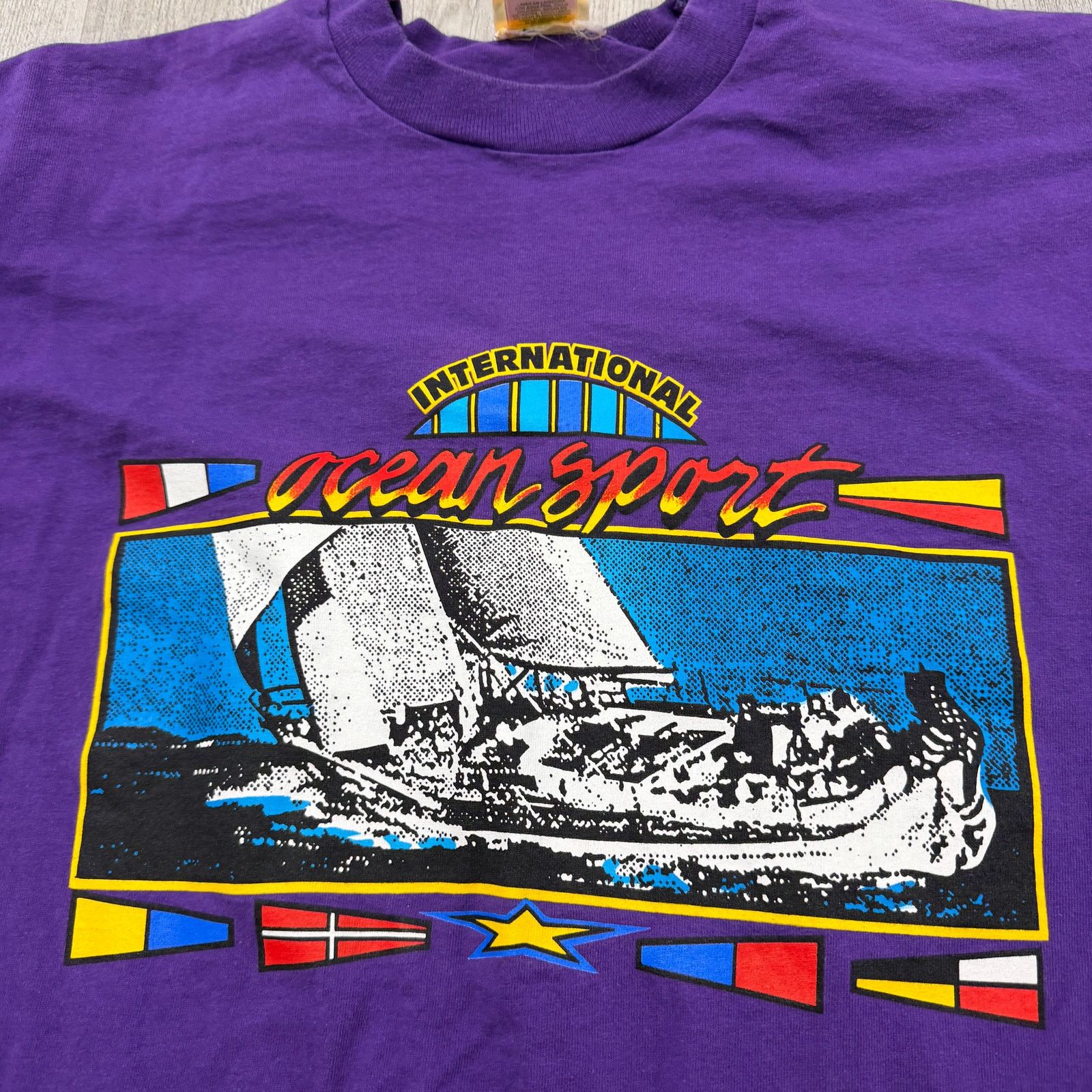 Vintage Vintage International Ocean Sport Shirt Large 90s Sailing Size US L / EU 52-54 / 3 - 3 Thumbnail
