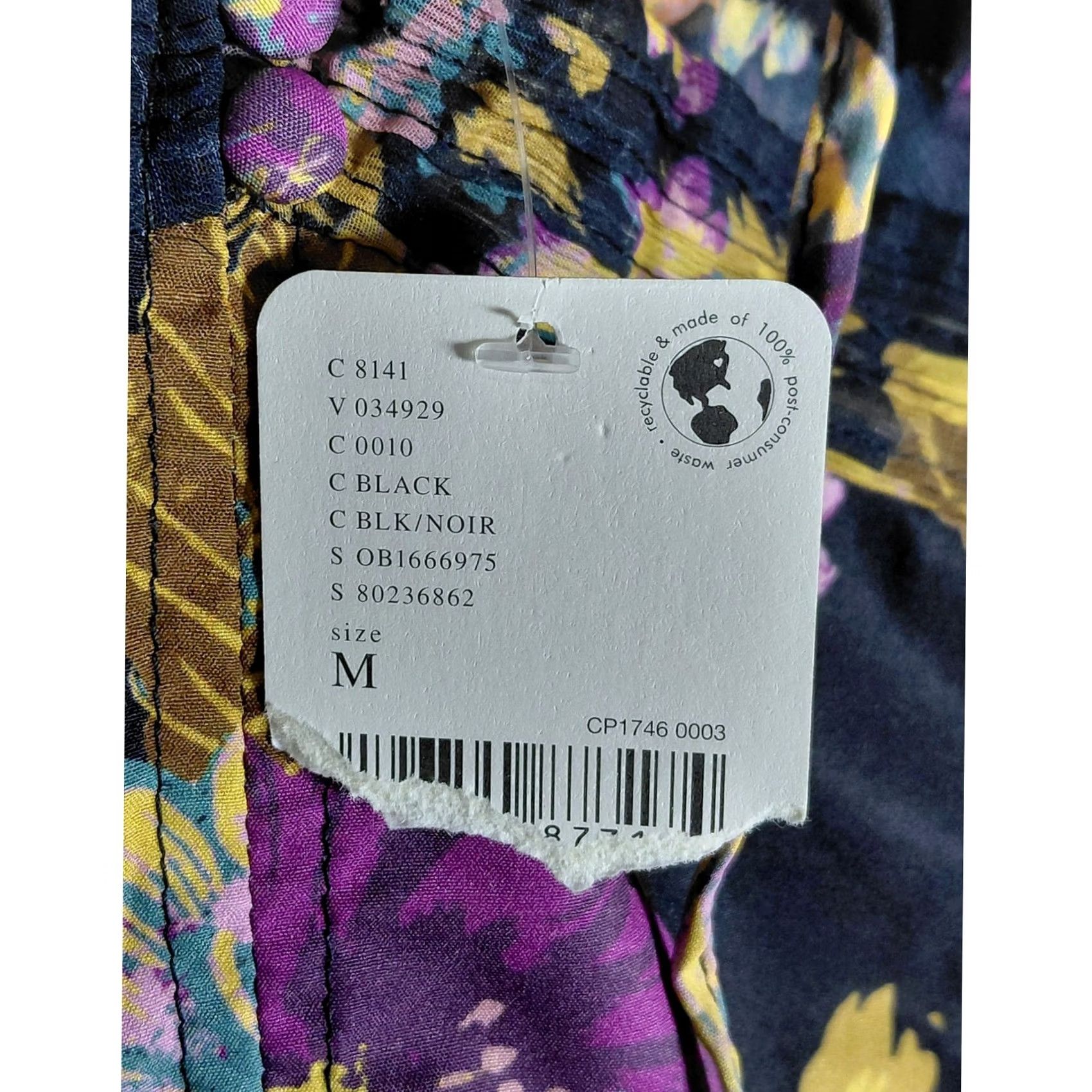 Free People NWT intimately Free People Floral Bodysuit Black Long Sleeve V-Neck Women Size M Size M / US 6-8 / IT 42-44 - 5 Thumbnail