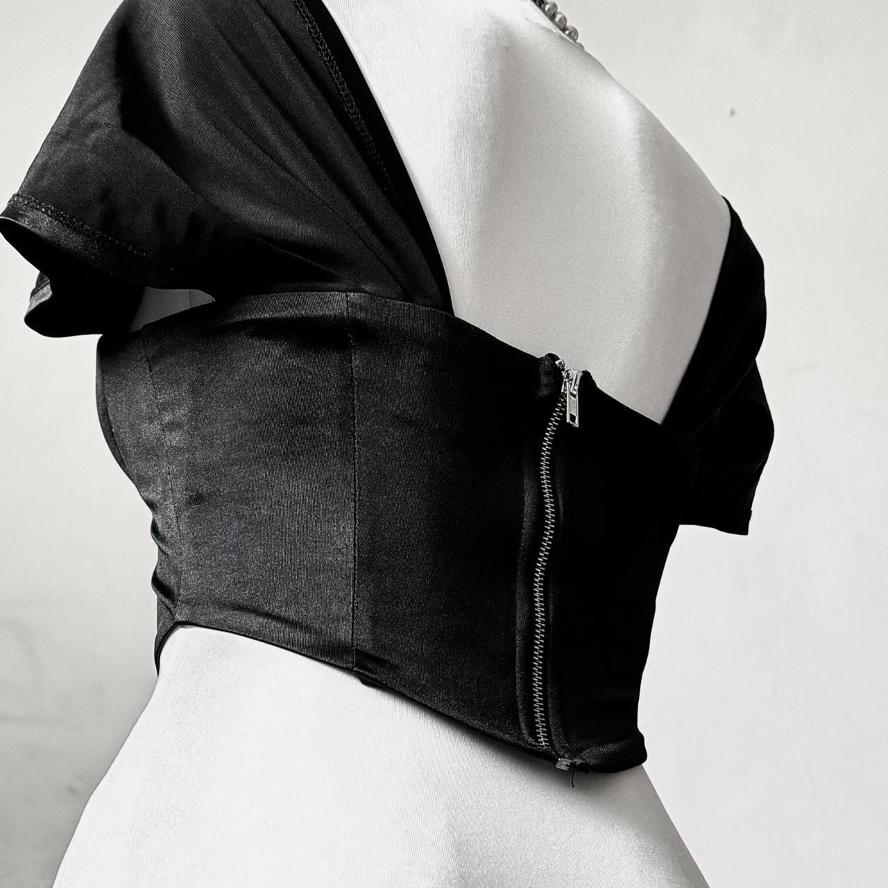 Vintage Unique gothic avant-garde Coquette Victorian Corset blouse Size S / US 4 / IT 40 - 5 Thumbnail