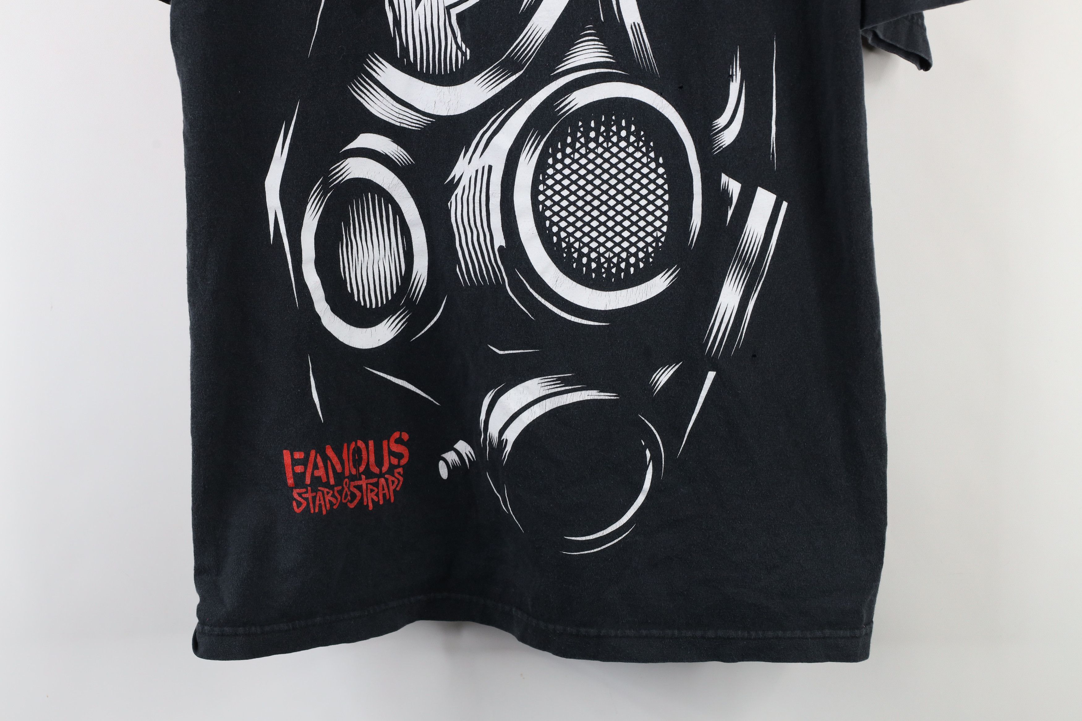 Famous Stars And Straps × Vintage Vintage Y2K Famous Stars & Straps Spell Out T-Shirt Black Size US L / EU 52-54 / 3 - 3 Thumbnail