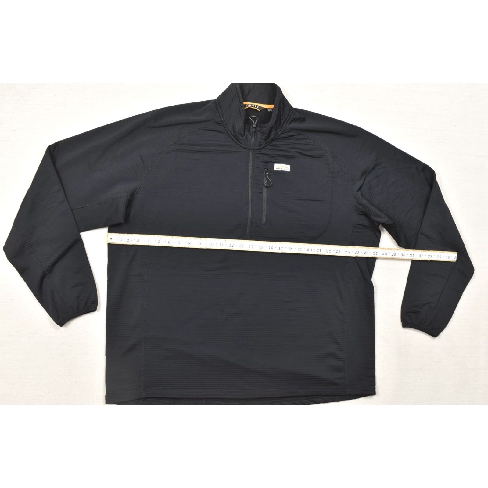 Orvis Orvis PRO Half Zip Fleece Pullover Jacket Mens Black 2XL Textured Grid Backing P Pullover Sweater Winter Fall Spring Regular Zip Front Zipper Capstone Size US XXL / EU 58 / 5 - 3 Thumbnail