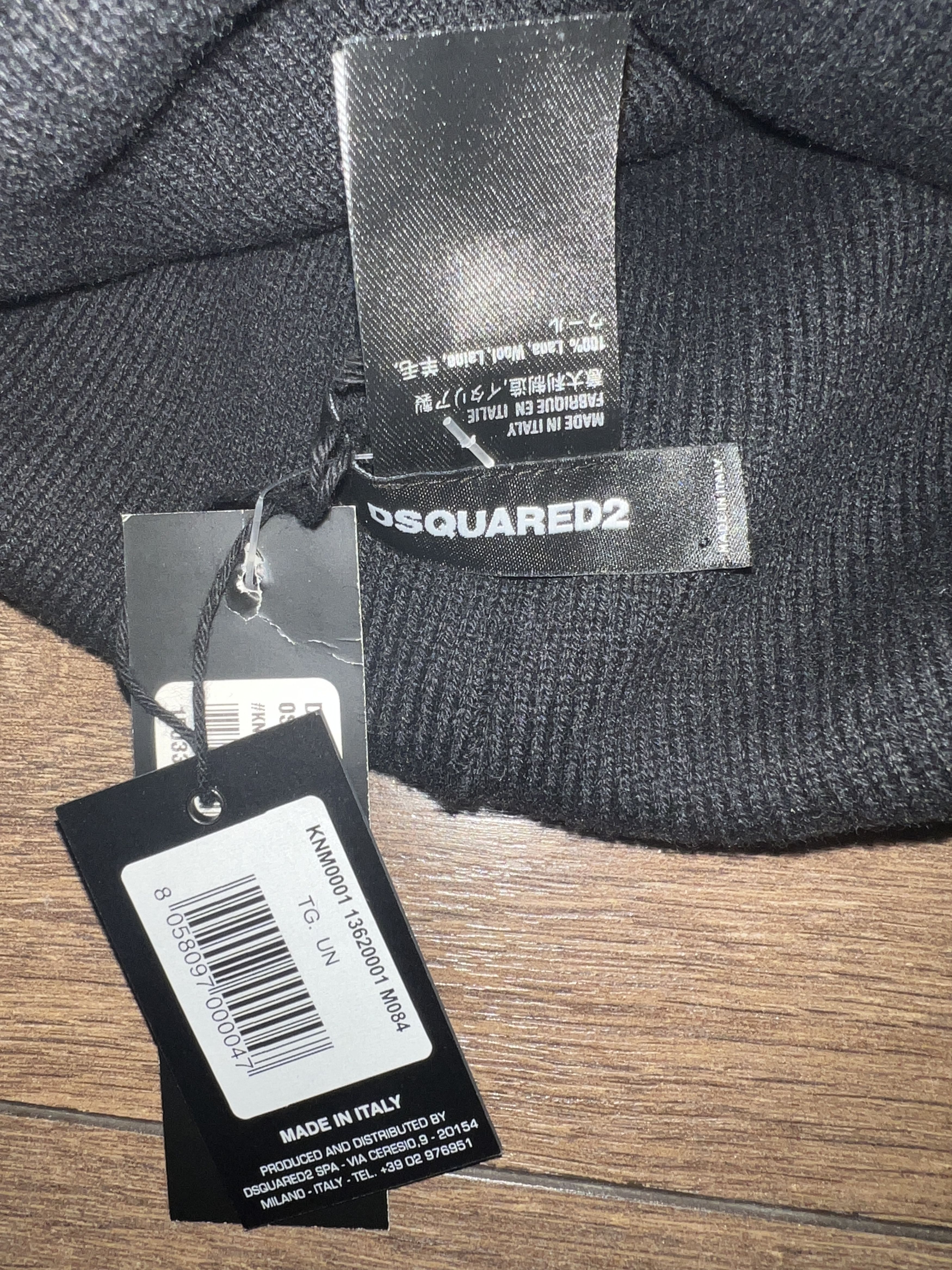 Dsquared2 Dsquared2 wool beanie hat logo ICON Size ONE SIZE - 4 Thumbnail