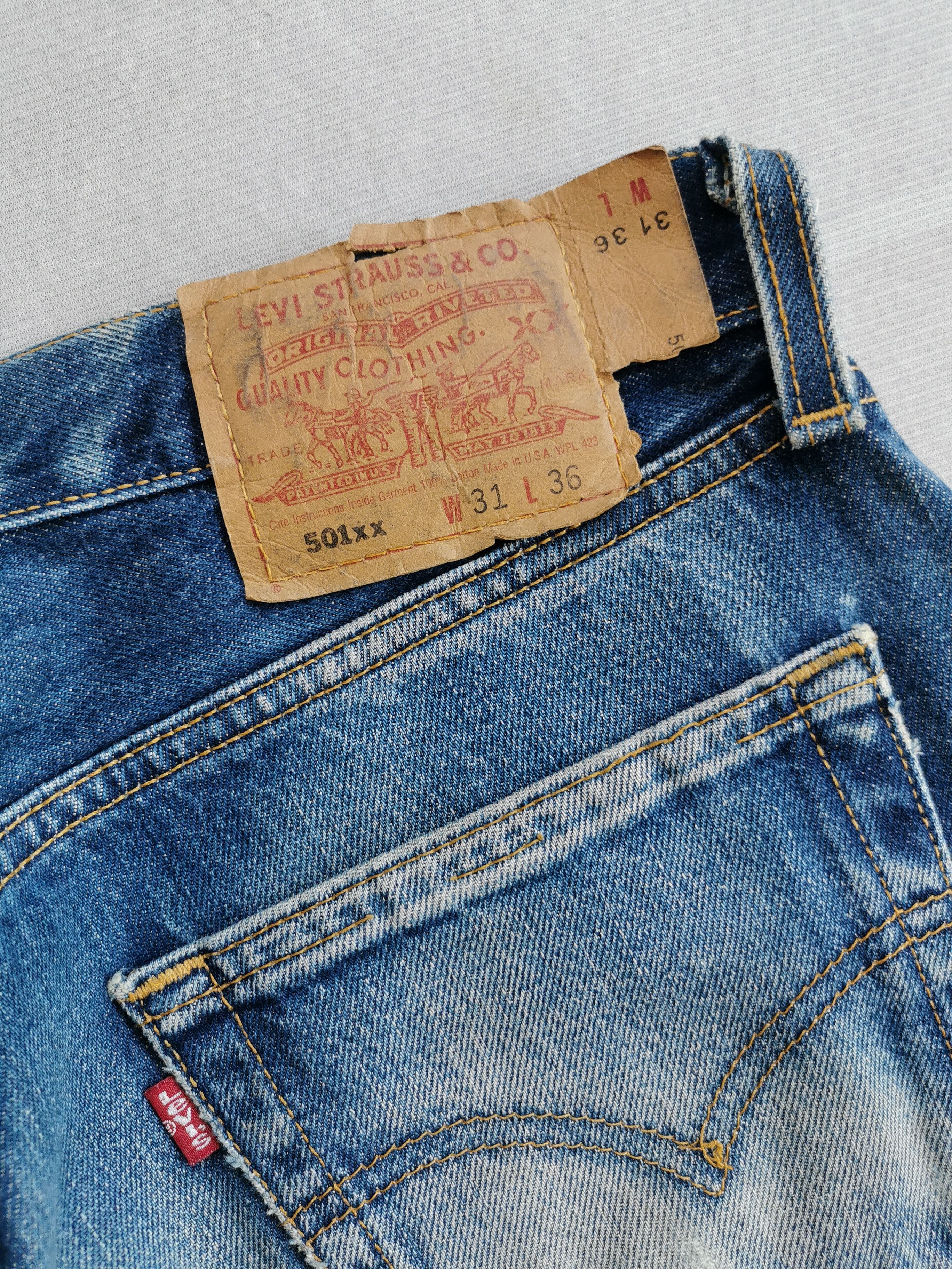 Nirvana Levis 501 Patchwork Sashiko Inspire Kurt Cobain Size US 30 / EU 46 - 12 Thumbnail
