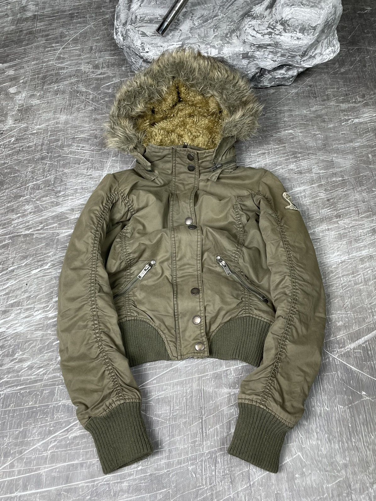 If Six Was Nine × Japanese Brand × Le Grande Bleu (L.G.B.) Cipo Baxx Y2K Fade Fur Jacket Hysteric Glamour Style Size US S / EU 44-46 / 1 - 2 Thumbnail