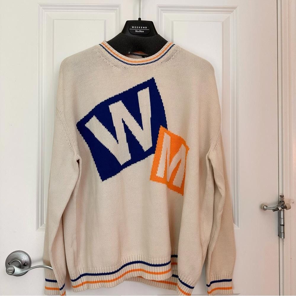 Designer Weekend Max Nara Label-cut Cotton Blend Yarn Sweater Sz: S Size S / US 4 / IT 40 - 6 Thumbnail