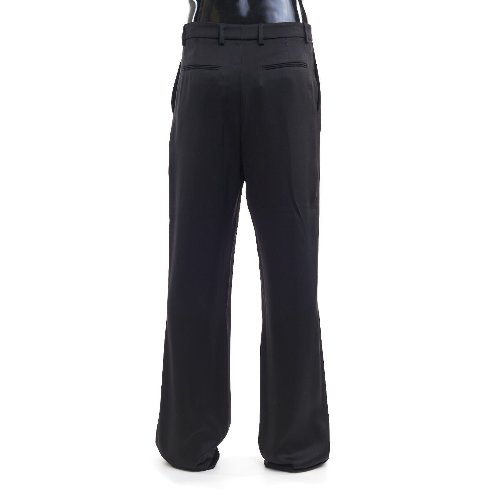 Saint Laurent Paris o1bcso1str0924 Pantalon Satin Satin Lourd in Black Size US 28 / EU 44 - 3 Thumbnail