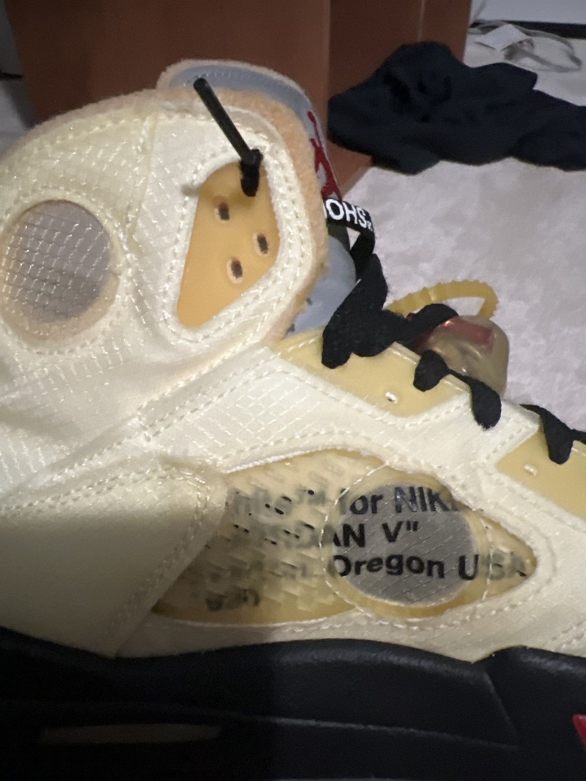 Jordan Brand × Off-White Off white Jordan 5 Size US 11 / EU 44 - 6 Thumbnail