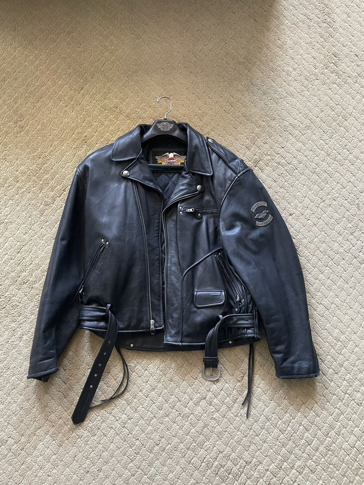 Harley Davidson Vintage Rare Harley Davidson Motorcycle Jacket Size US L / EU 52-54 / 3 - 2 Thumbnail