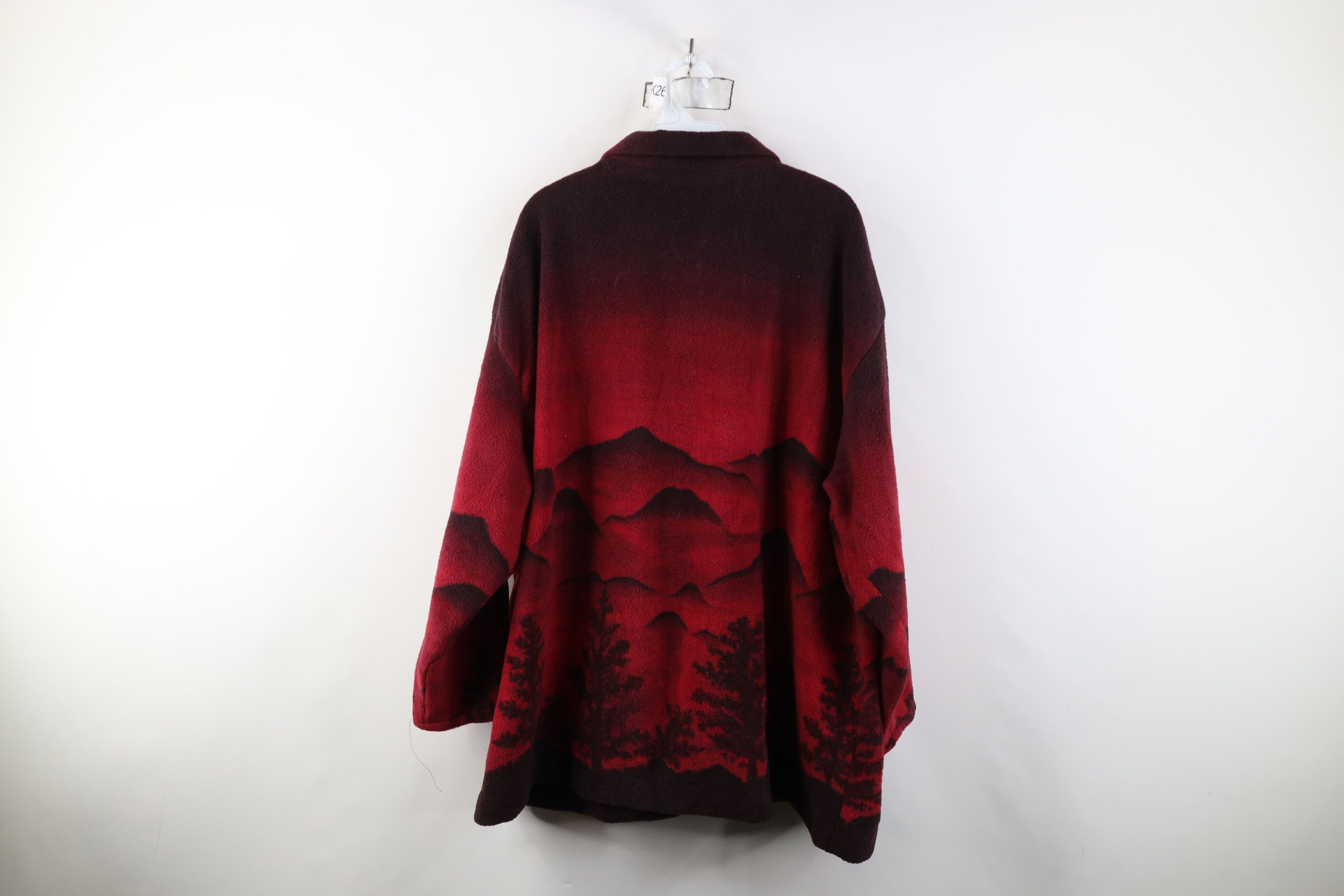 Vintage Vintage 90s Streetwear All Over Print Fleece Sweater Size 3XL / US 20-22 - 9 Thumbnail