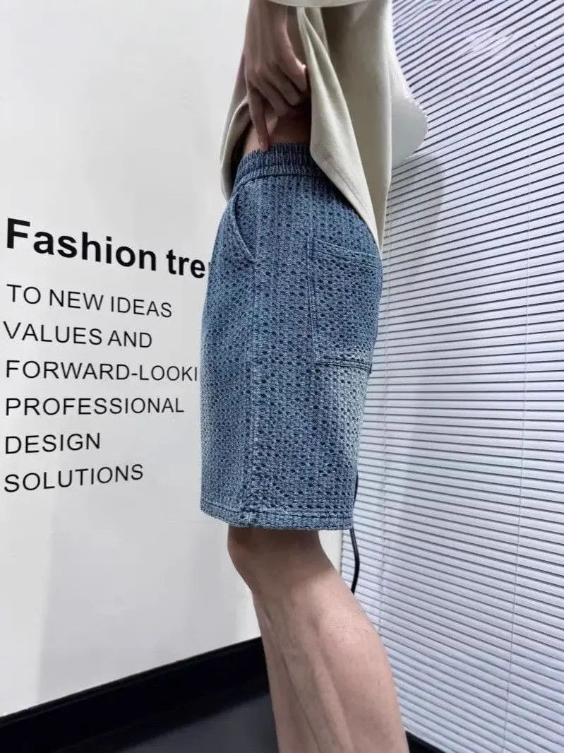 Japanese Brand Retro loose woven denim shorts Size US 32 / EU 48 - 5 Thumbnail