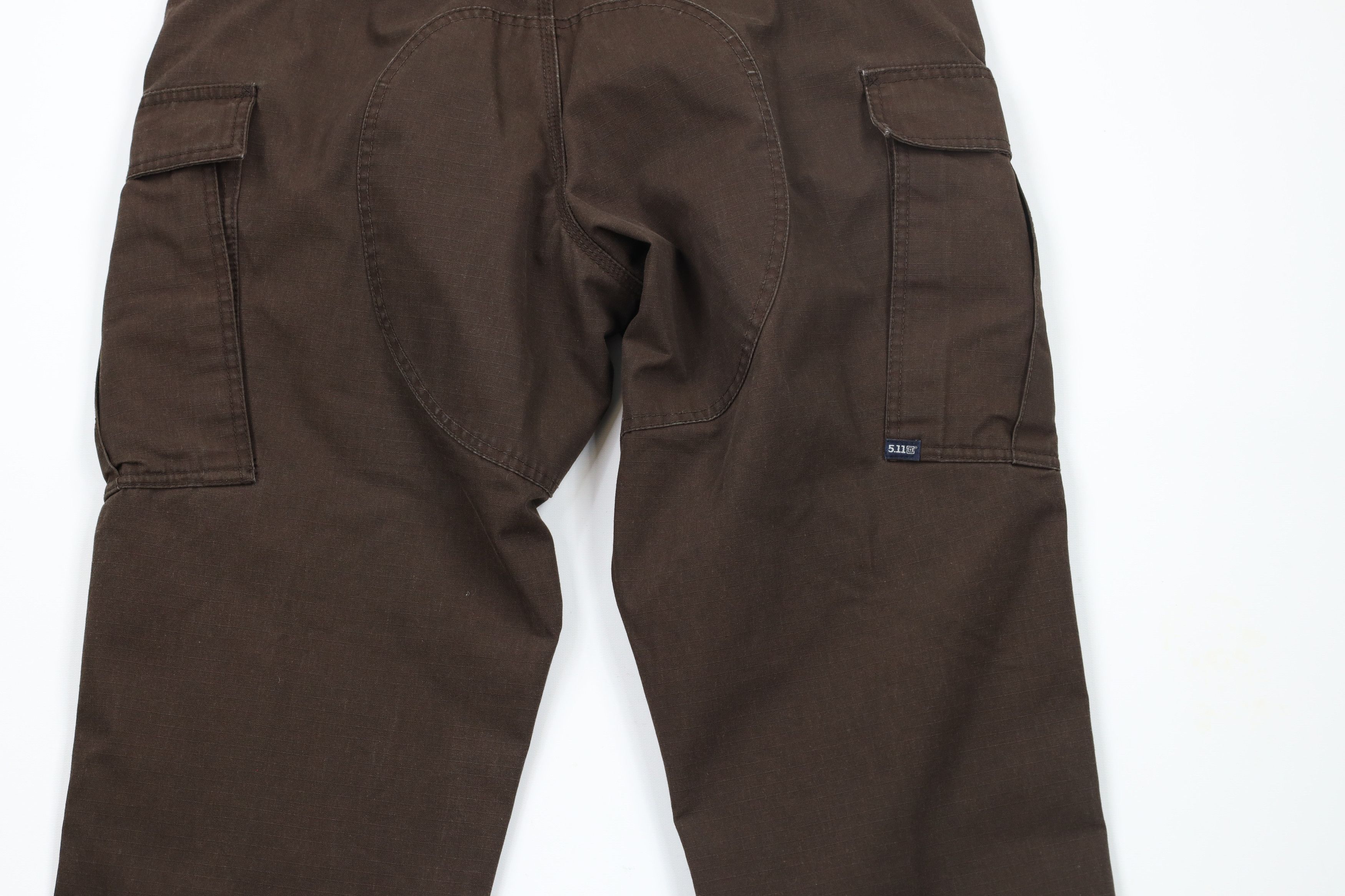 Vintage 5.11 Tactical Series Ripstop Double Knee Cargo Pants Brown Size US 34 / EU 50 - 10 Thumbnail