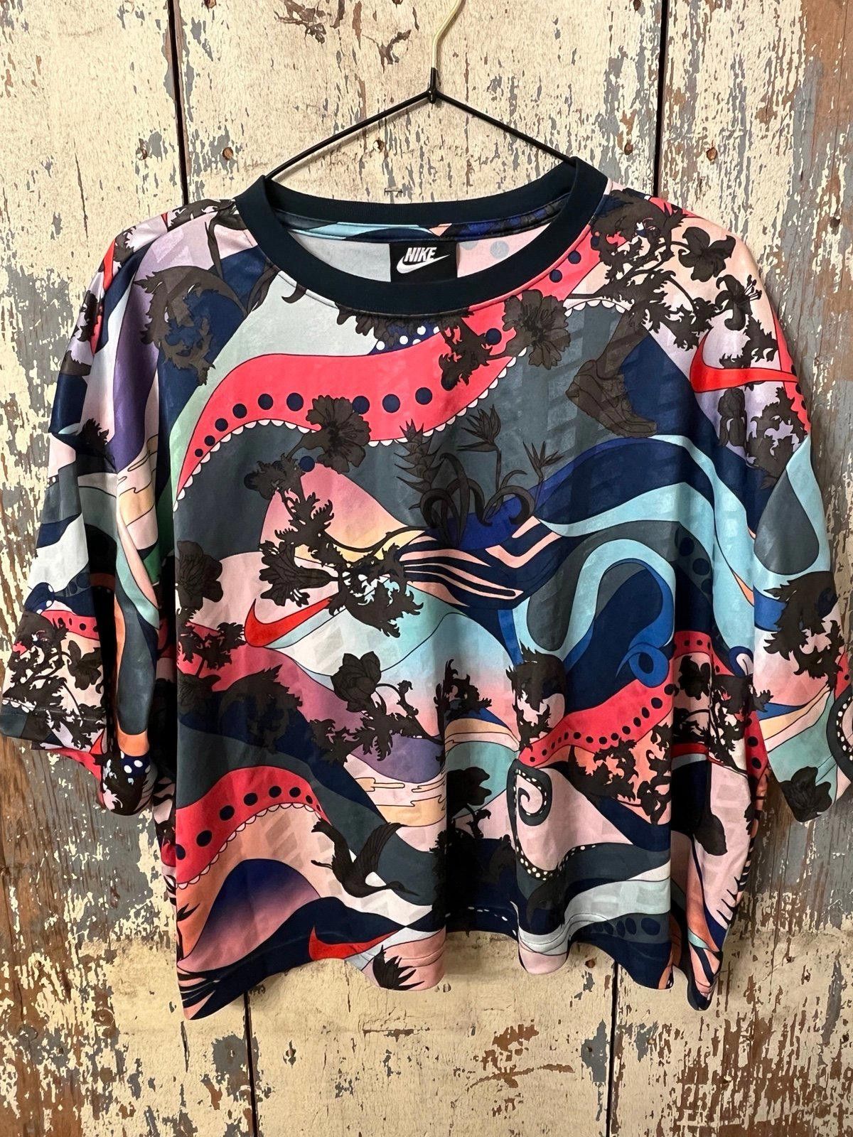 Nike Nike Retro Print Crop Tee, XL, short sleeve womens shirt Size XL / US 12-14 / IT 48-50 - 2 Thumbnail