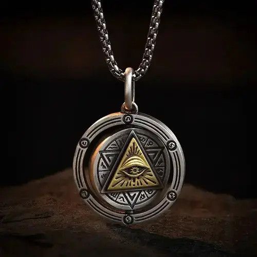 Jewelry × Vintage Eye of Horus Necklace Evil Eye Pendant Size ONE SIZE - 1 Thumbnail