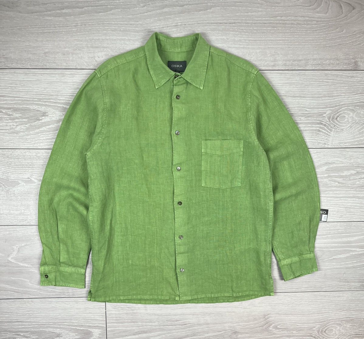 Other New Oska Linen Button Up Green Shirt Size US L / EU 52-54 / 3 - 1 Thumbnail