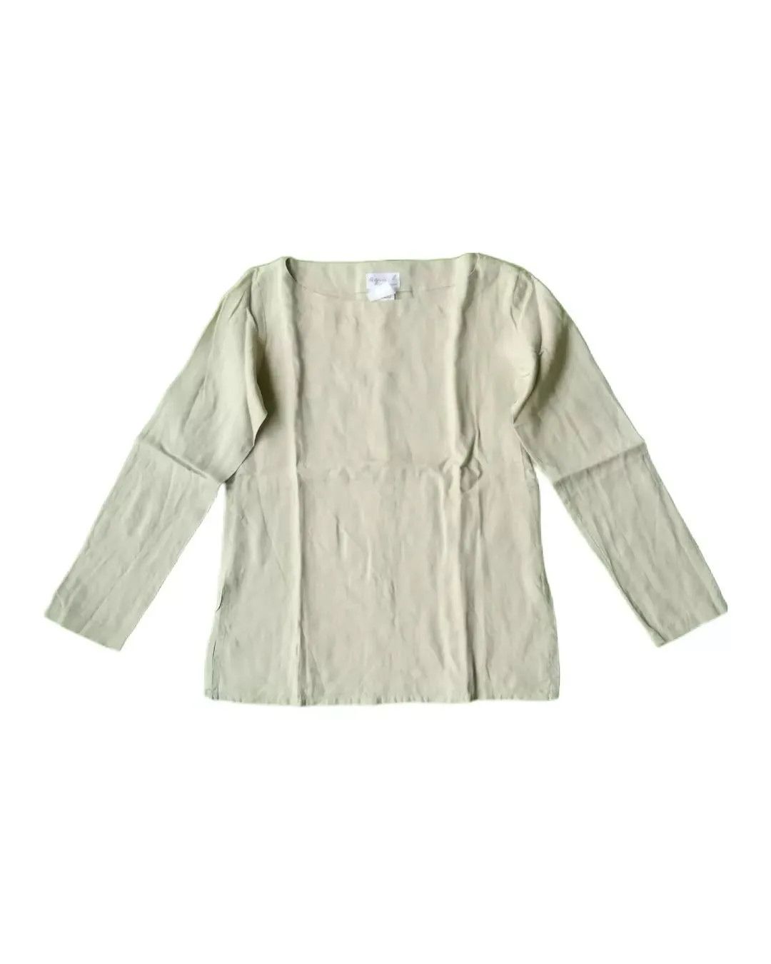 agnes b. Agnès b. Paris 100% LINEN Boat Neck Blouse MADE IN FRANCE Size M / US 6-8 / IT 42-44 - 1 Thumbnail