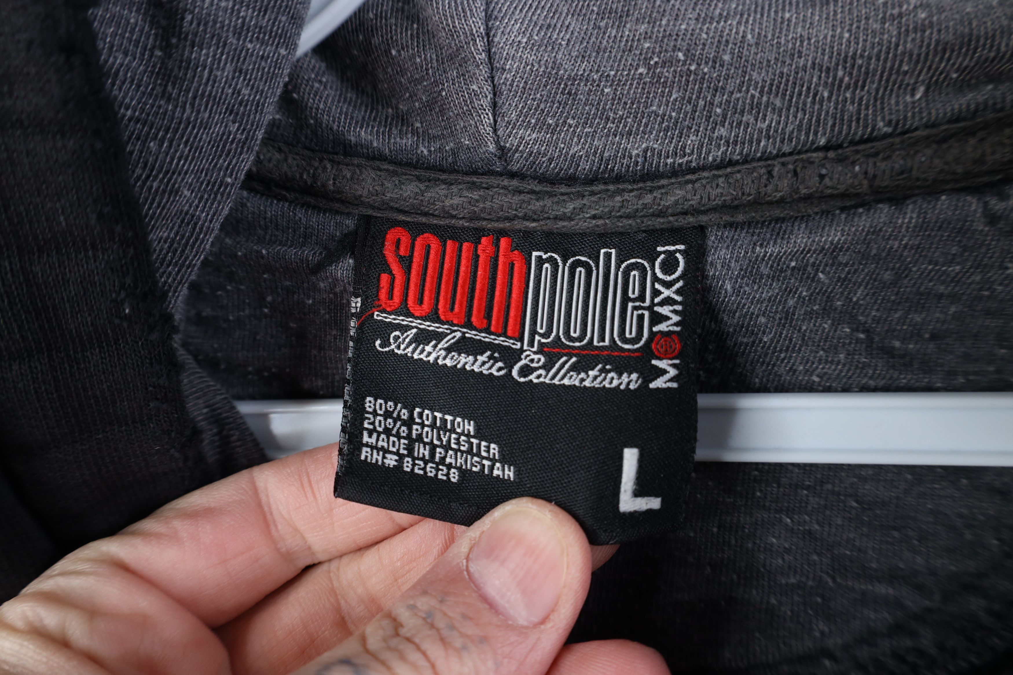 Southpole Vintage 90s Y2K Southpole Spell Out Boxy Fit Hoodie Black Size US L / EU 52-54 / 3 - 11 Thumbnail