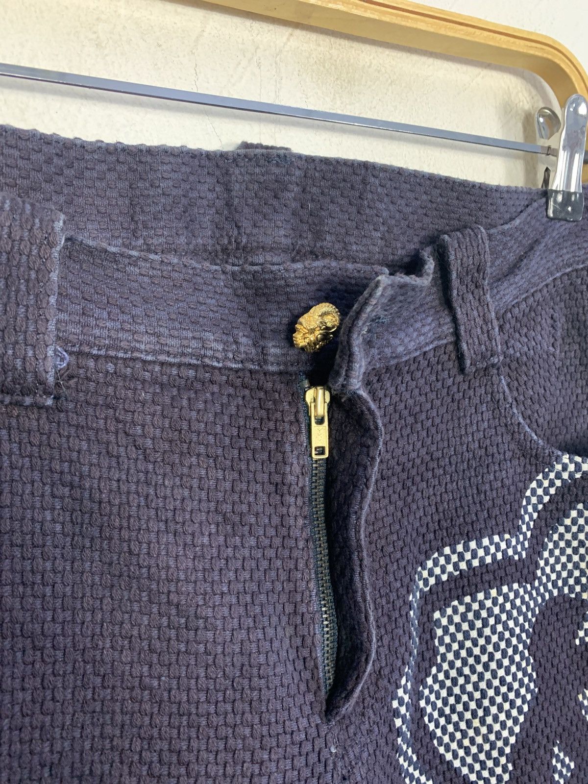 Japanese Brand Vintage Sashiko Denim Jean Karakuri Tamashi Kapital Size US 34 / EU 50 - 5 Thumbnail