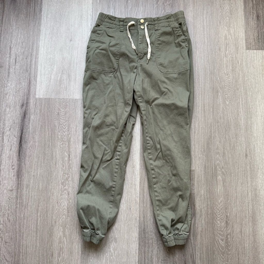 The Unbranded Brand NOBO Green Tapered Trousers with Elastic Waistband Size 30" / US 8 / IT 44 - 1 Thumbnail