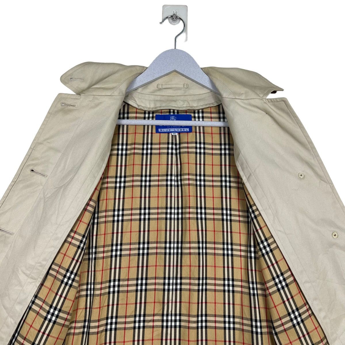 Burberry 🔥 BURBERRY BLUE LABEL NOVA CHECK TRENCH COAT Size M / US 6-8 / IT 42-44 - 12 Thumbnail