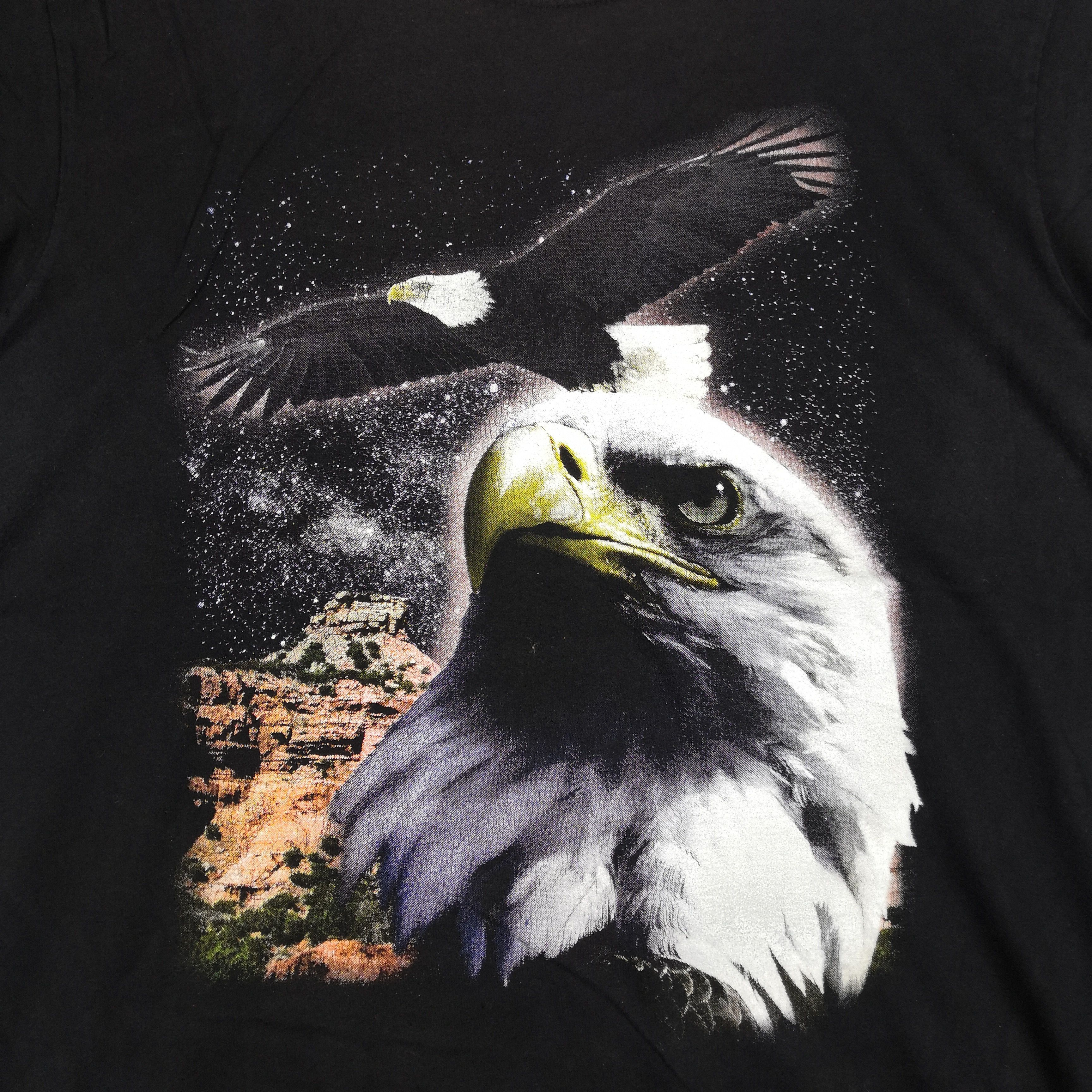 Japanese Brand Vintage Y2K Eagle Head T-Shirt Streetwear Crewneck Tees Size US M / EU 48-50 / 2 - 4 Thumbnail
