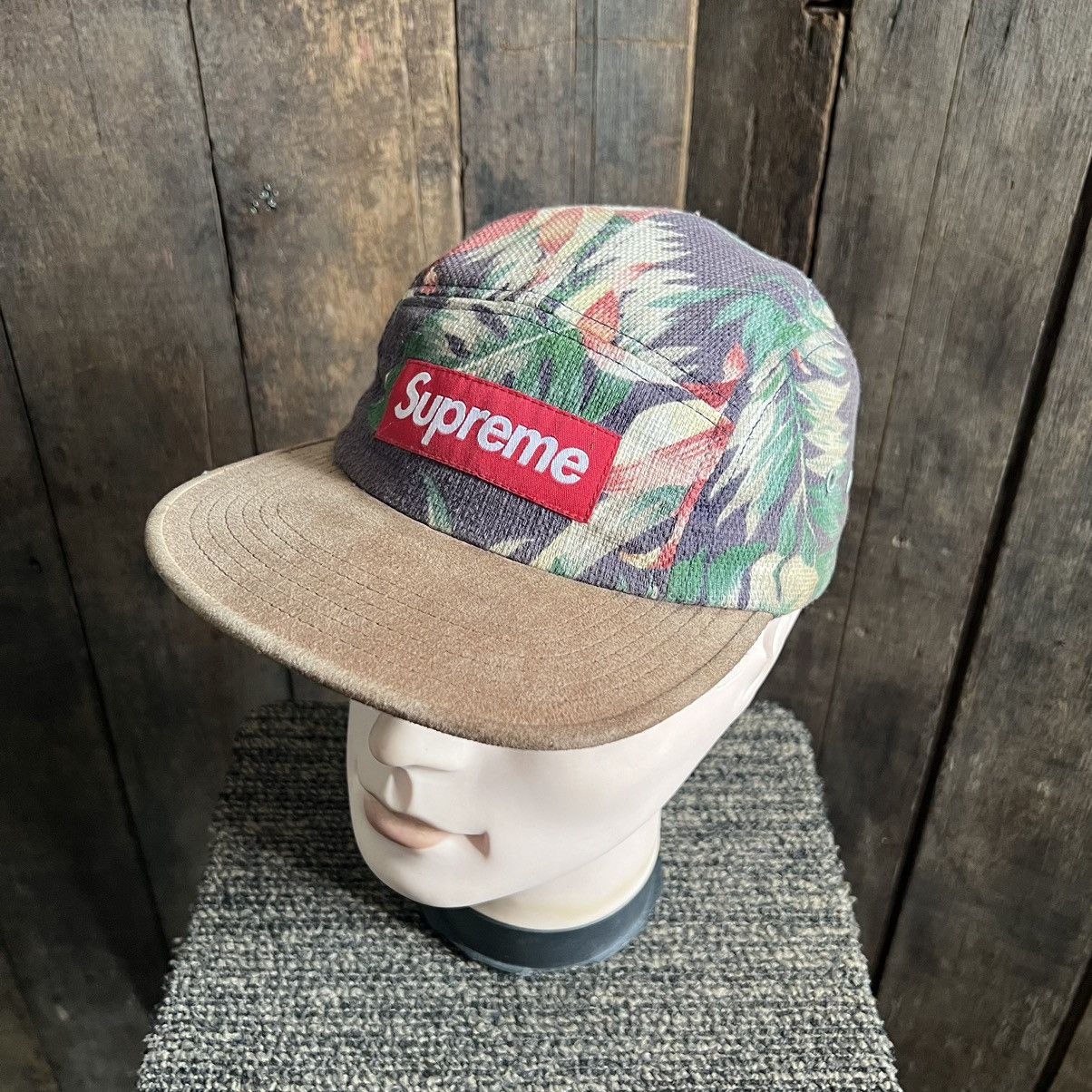 Supreme SS12 Supreme Floral Camp Cap Suede Brim Grailed