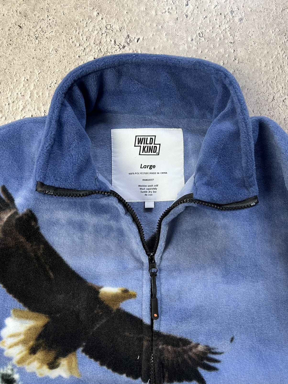 Vintage VINTAGE 90S OVERSIZED SHERPA FLEECE EAGLE ANIMAL HOODIE Size US XL / EU 56 / 4 - 5 Thumbnail
