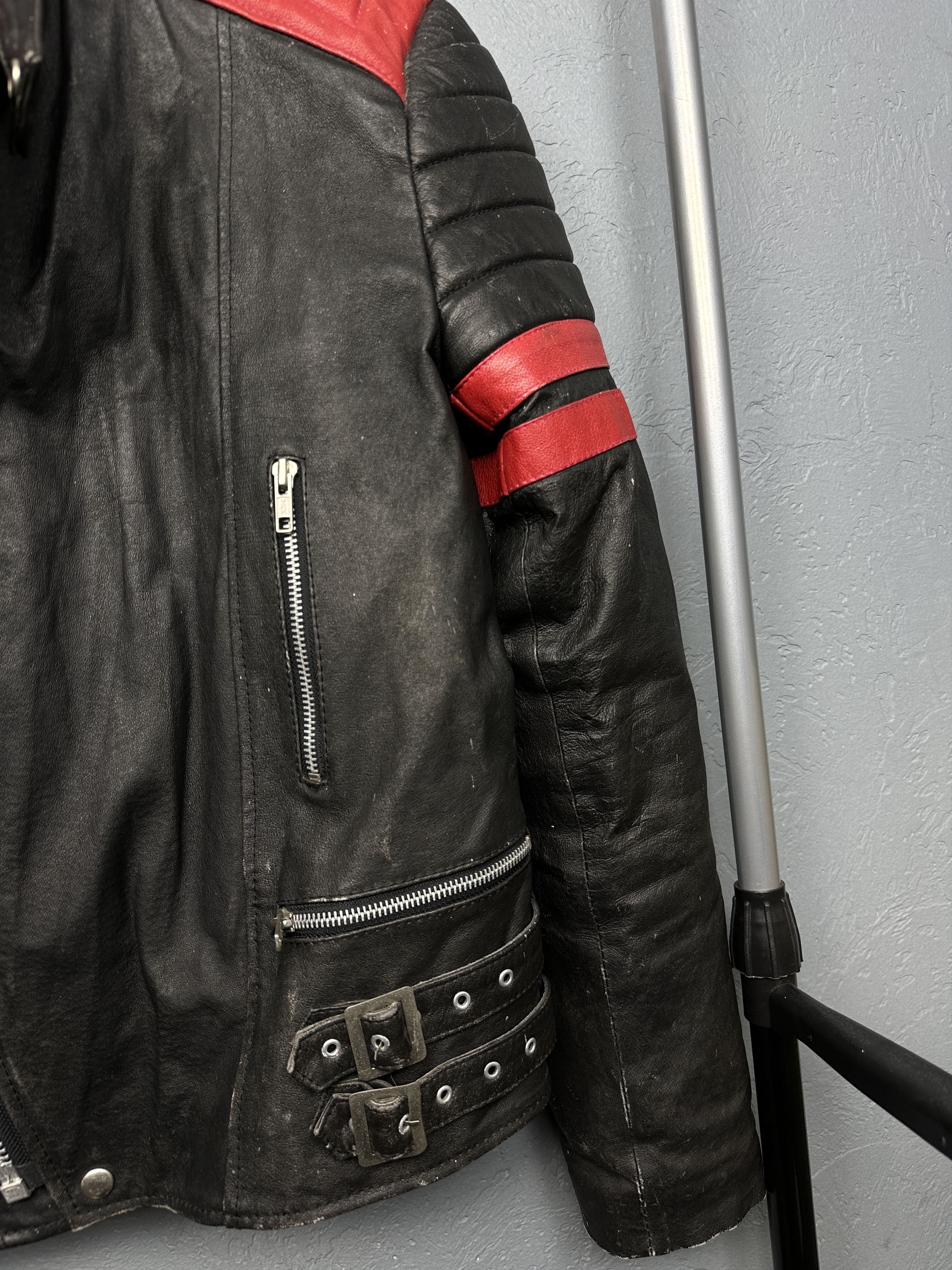 Genuine Leather 90s Vintage Mens Biker Leather Jacket Y2K Size US M / EU 48-50 / 2 - 3 Thumbnail
